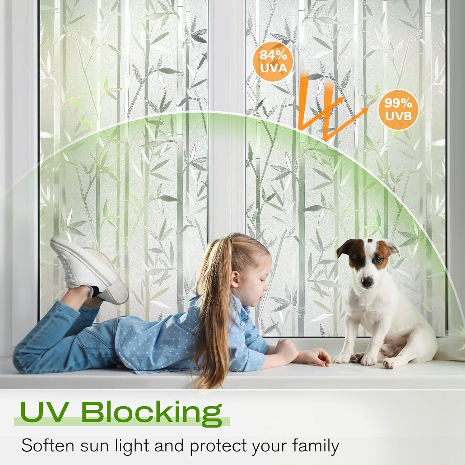 Película de Privacidad para Ventanas rabbitgoo 44.5x200 cm UV