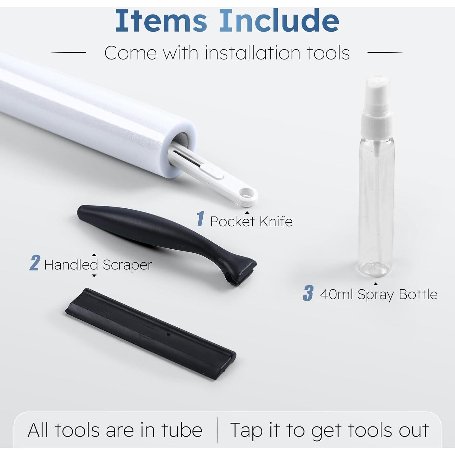 Película de Privacidad Rabbitgoo 44.5x200 cm Esmerilada UV