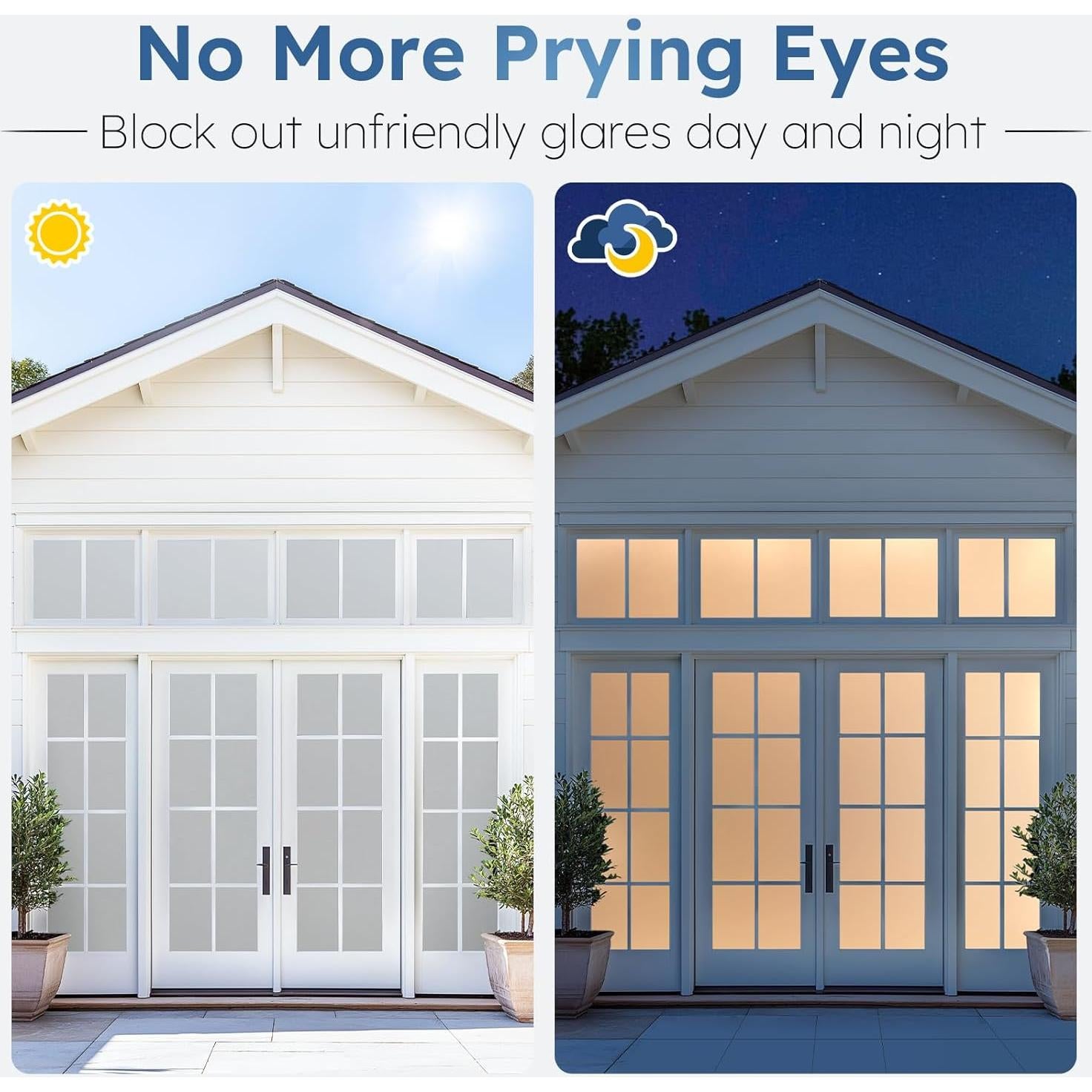 Película de Privacidad Rabbitgoo 44.5x200 cm Esmerilada UV