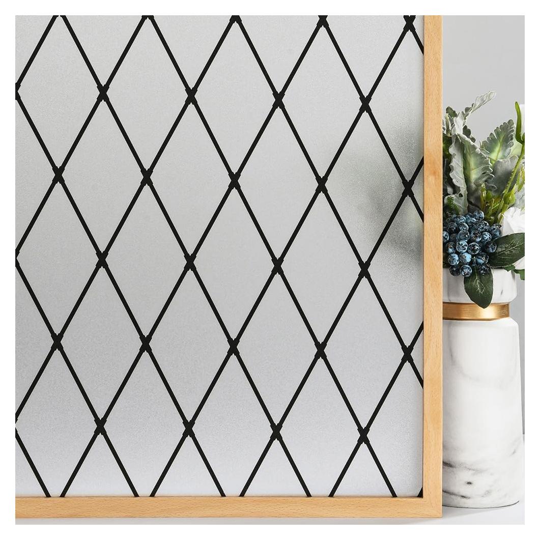 Película de Ventana VELIMAX Lattice Negro Esmerilado 45x200cm
