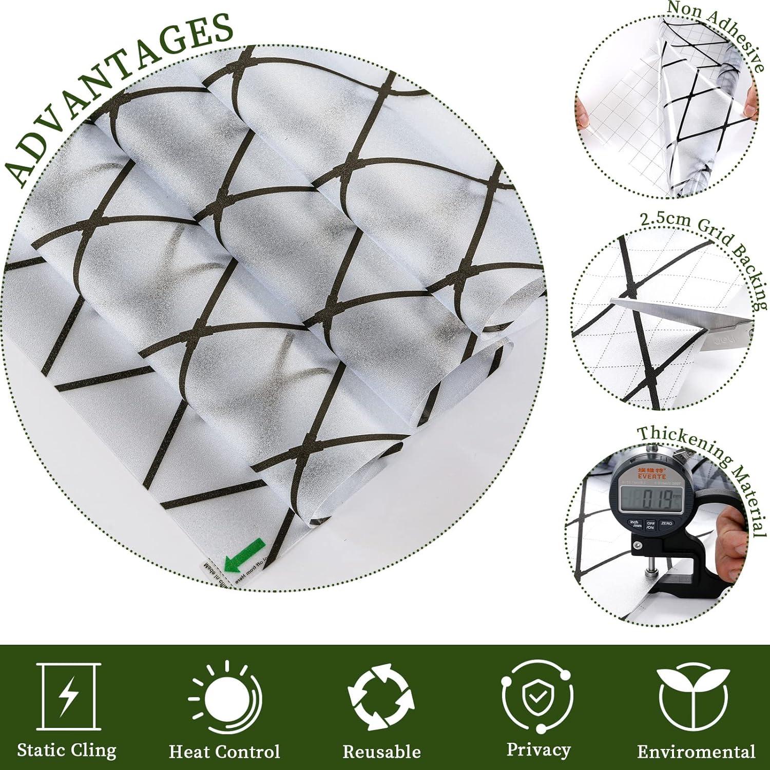 Película de Ventana VELIMAX Lattice Negro Esmerilado 45x200cm