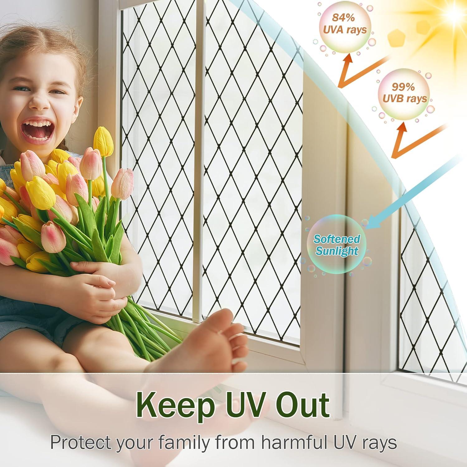 Película de Ventana VELIMAX Lattice Negro Esmerilado 45x200cm