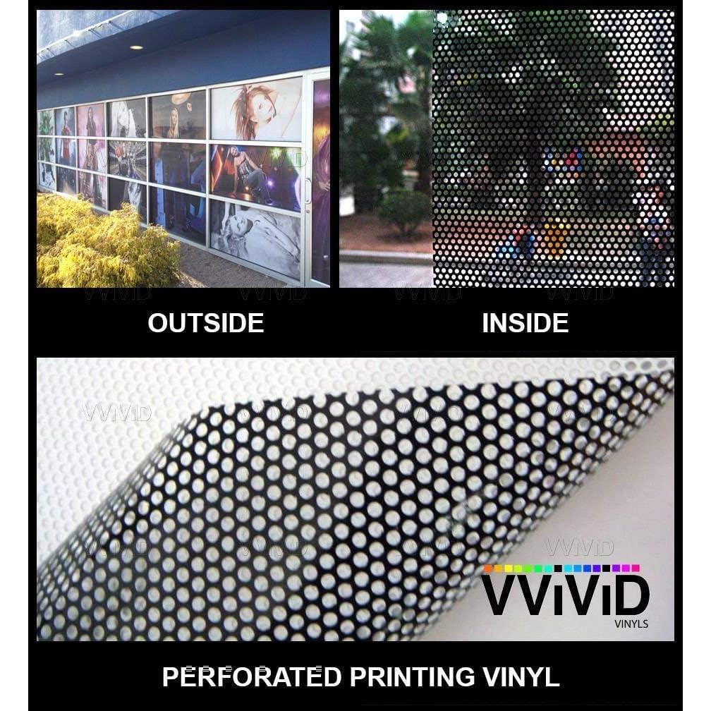 Película de Ventana Perforada VViViD 0.3m x 1.37m Adhesiva