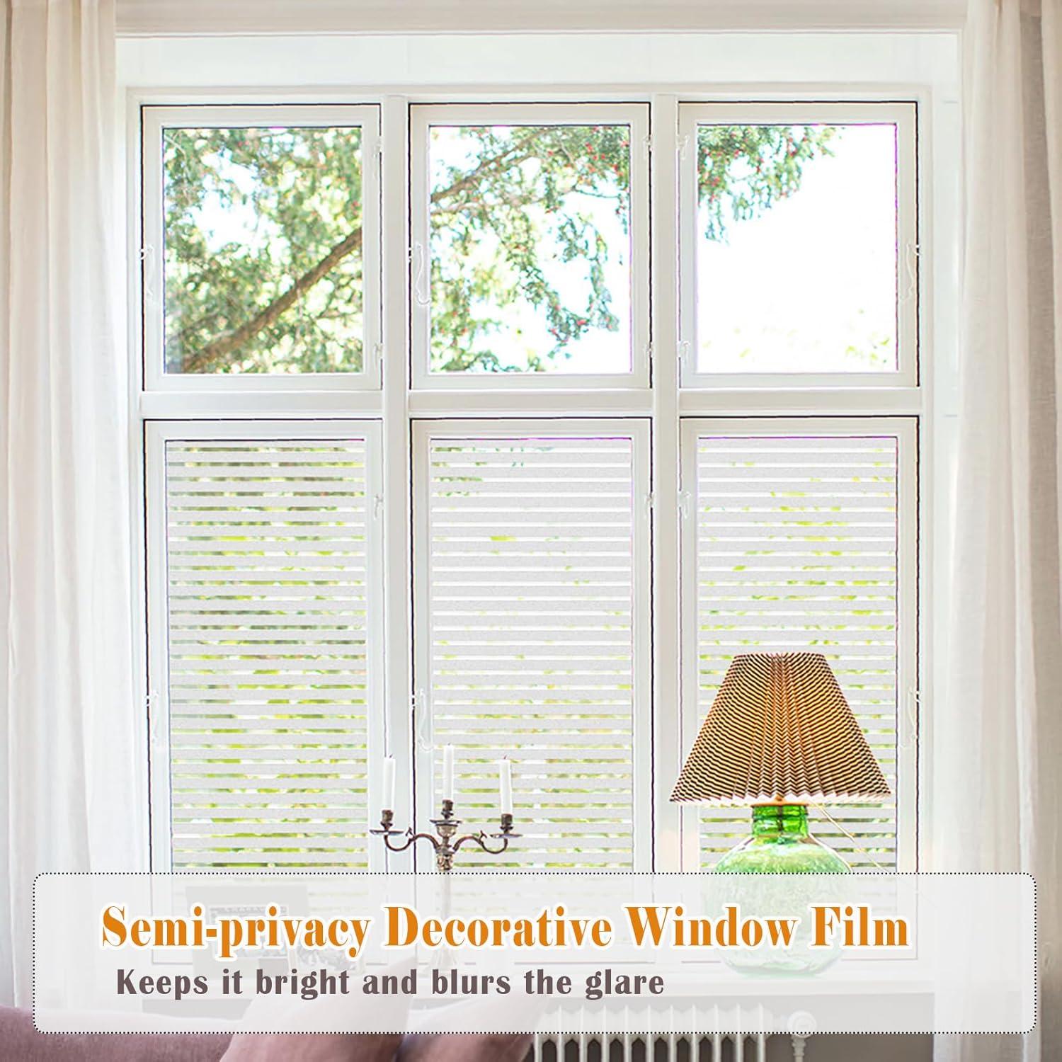 Película de Privacidad LEMON CLOUD 44.5x200 cm Rayas PVC