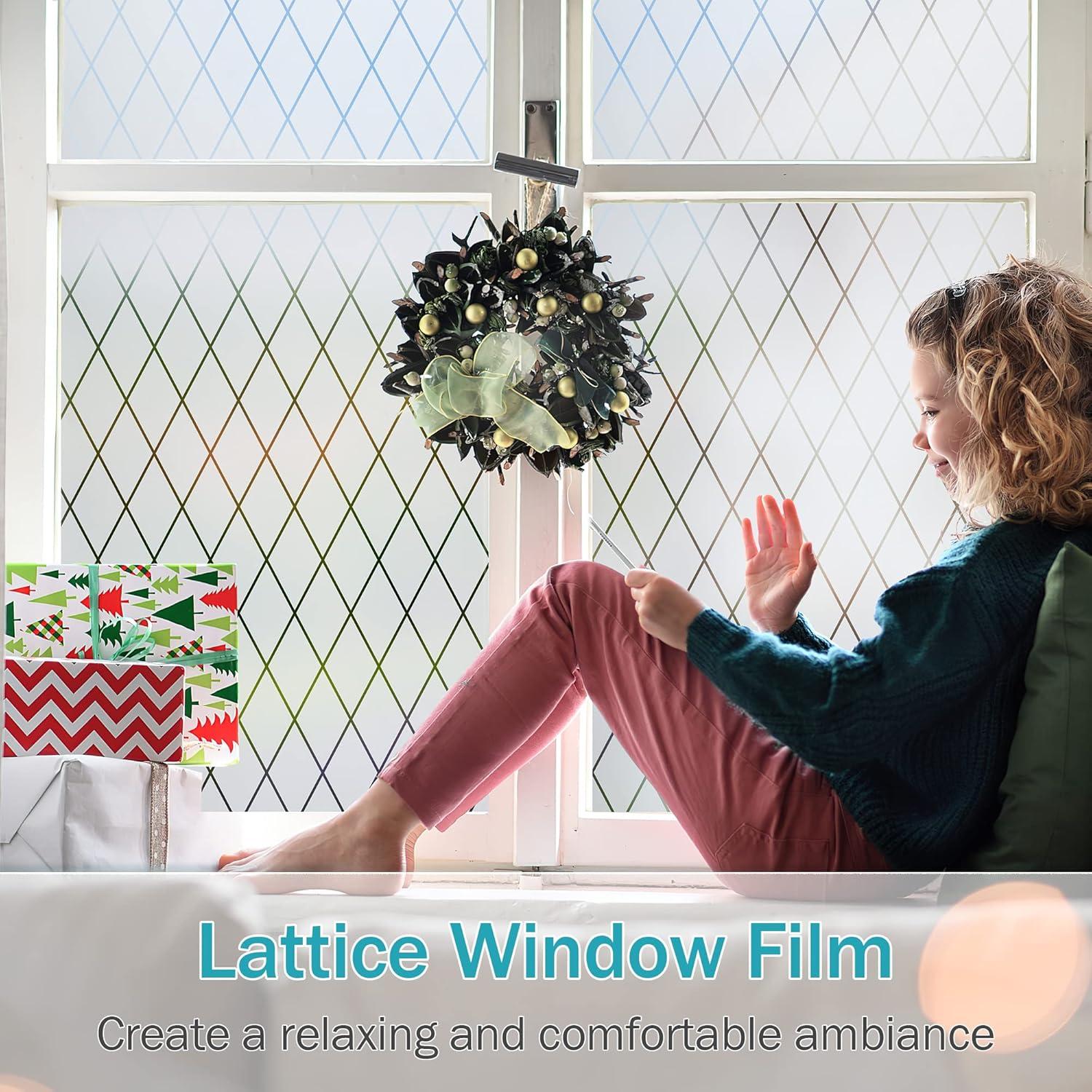 Película de Ventana VELIMAX Lattice 45x200 cm Anti-UV