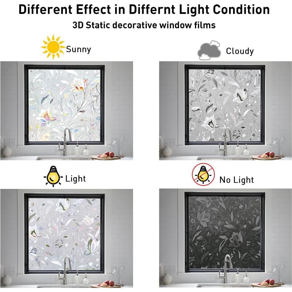 Película de Privacidad para Ventanas NINETREX 44.5x200cm 3D