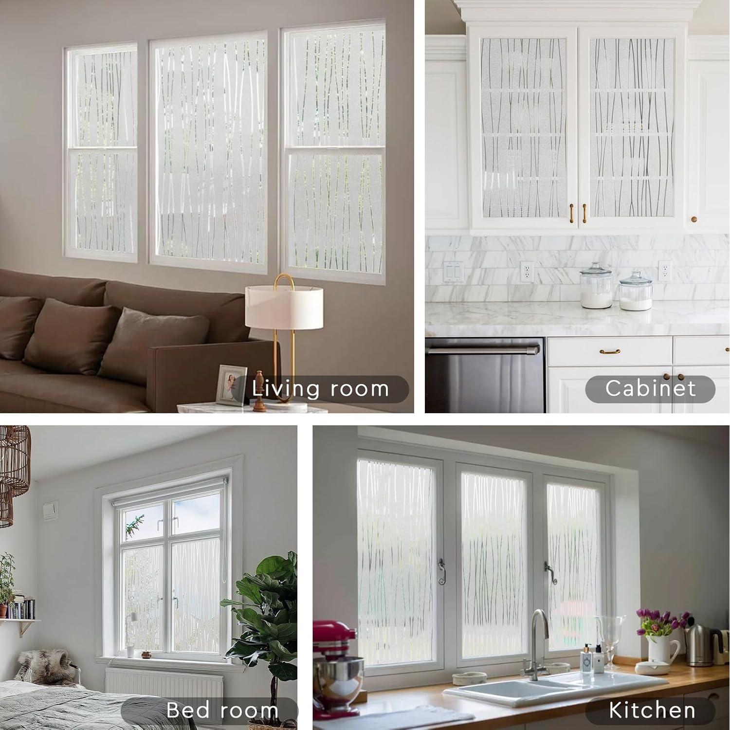 Película de Privacidad NINETREX 44.5x200cm Anti-UV Rayas