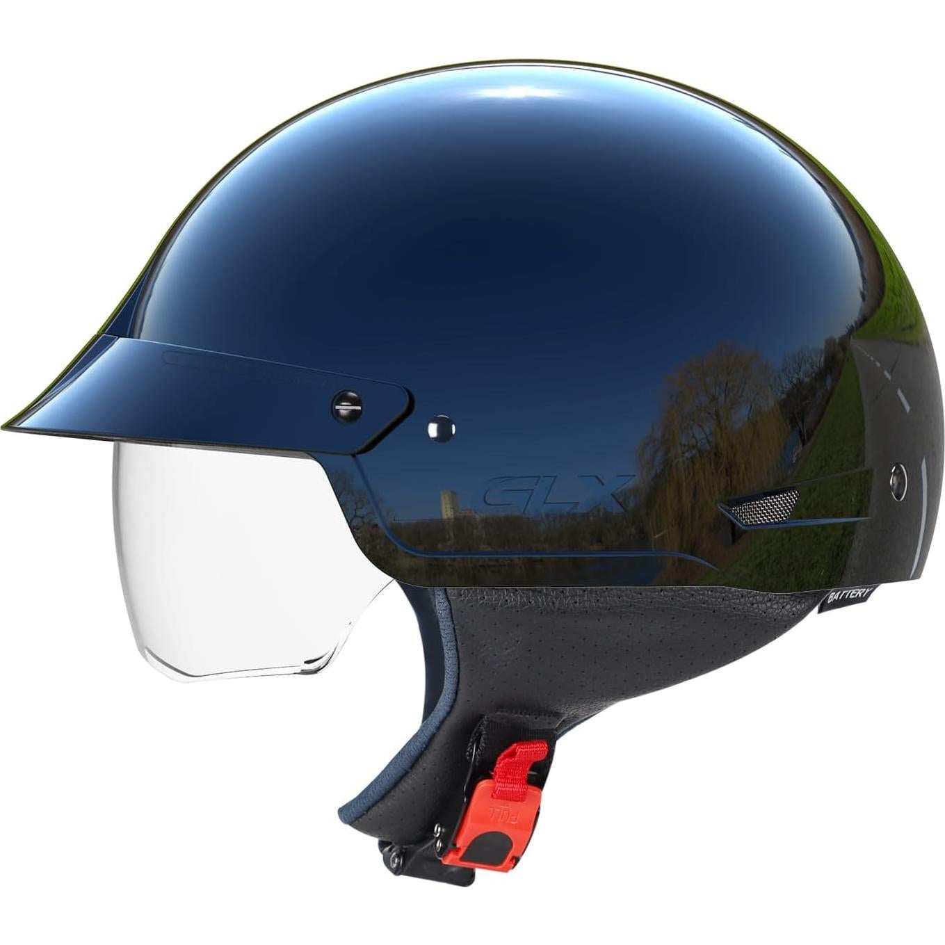 Casco Abierto GLX M14 Negro XL - Aprobado por DOT