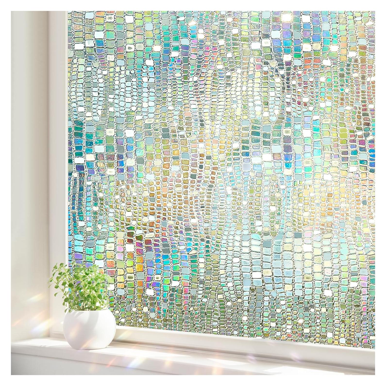 Película de Privacidad Arcoíris ALIUNI 44.5x199.4 cm Vinilo