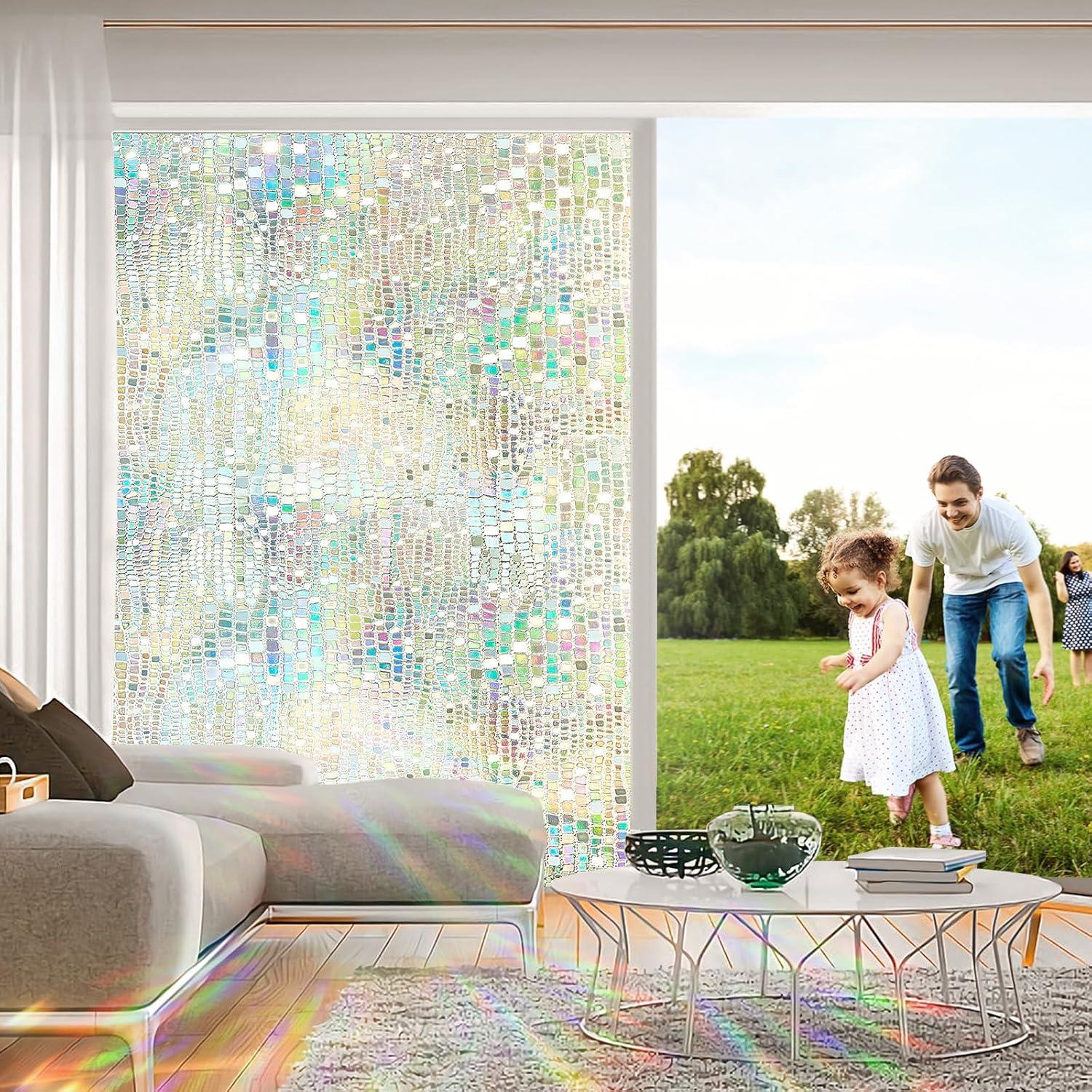 Película de Privacidad Arcoíris ALIUNI 44.5x199.4 cm Vinilo