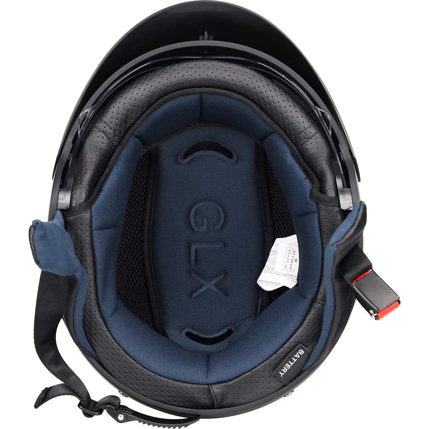 Casco Abierto GLX M14 Negro Mate XX-Large Aprobado DOT