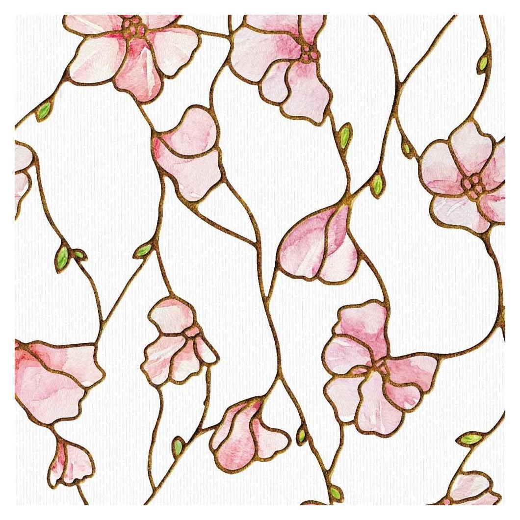 Película Adherente Estática BEAUS TILE 95x62 cm Flor de Cerezo