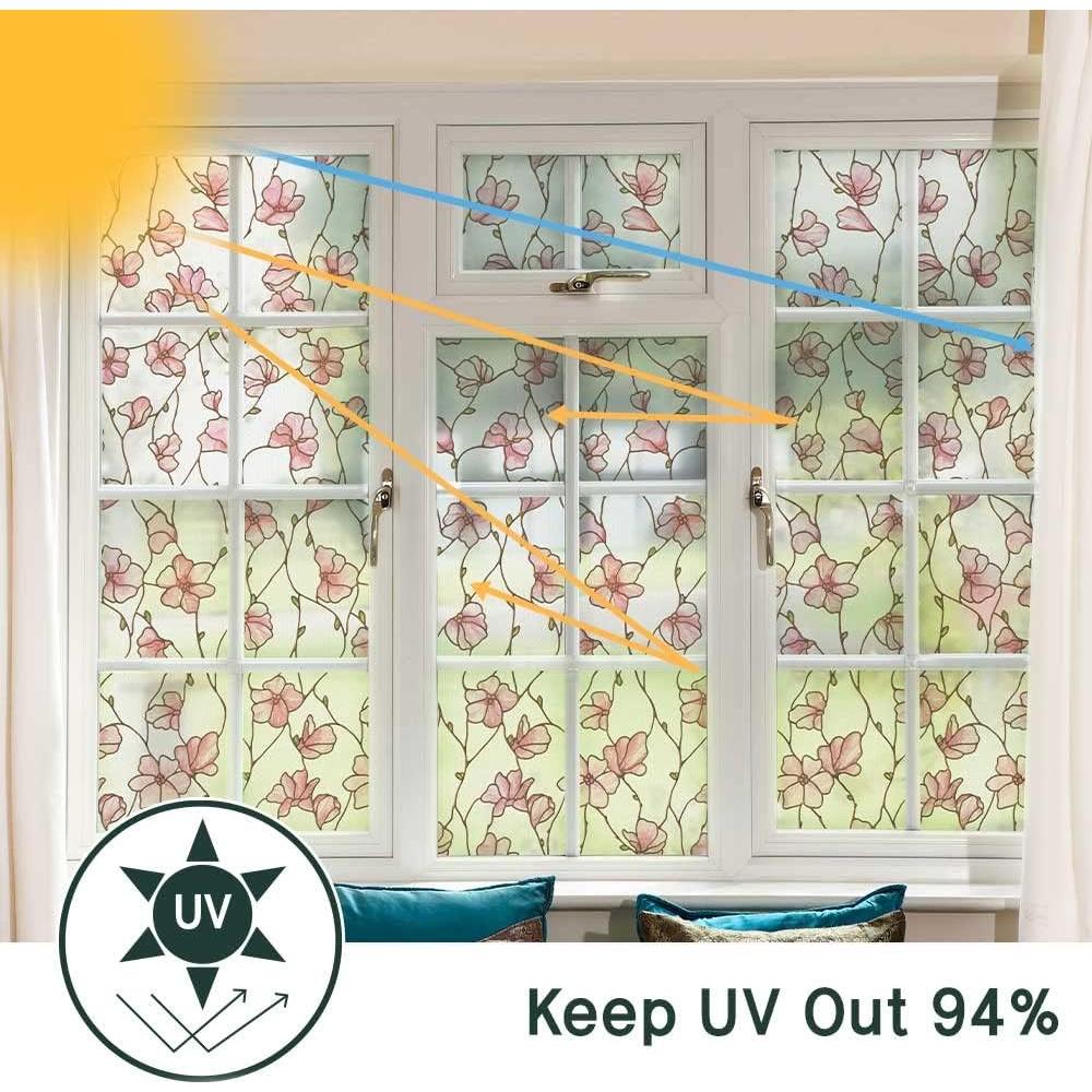 Película Adherente Estática BEAUS TILE 95x62 cm Flor de Cerezo