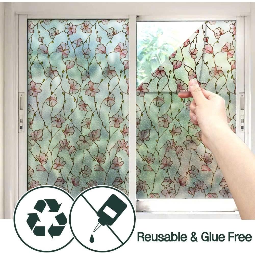 Película Adherente Estática BEAUS TILE 95x62 cm Flor de Cerezo