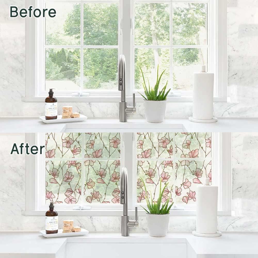 Película Adherente Estática BEAUS TILE 95x62 cm Flor de Cerezo