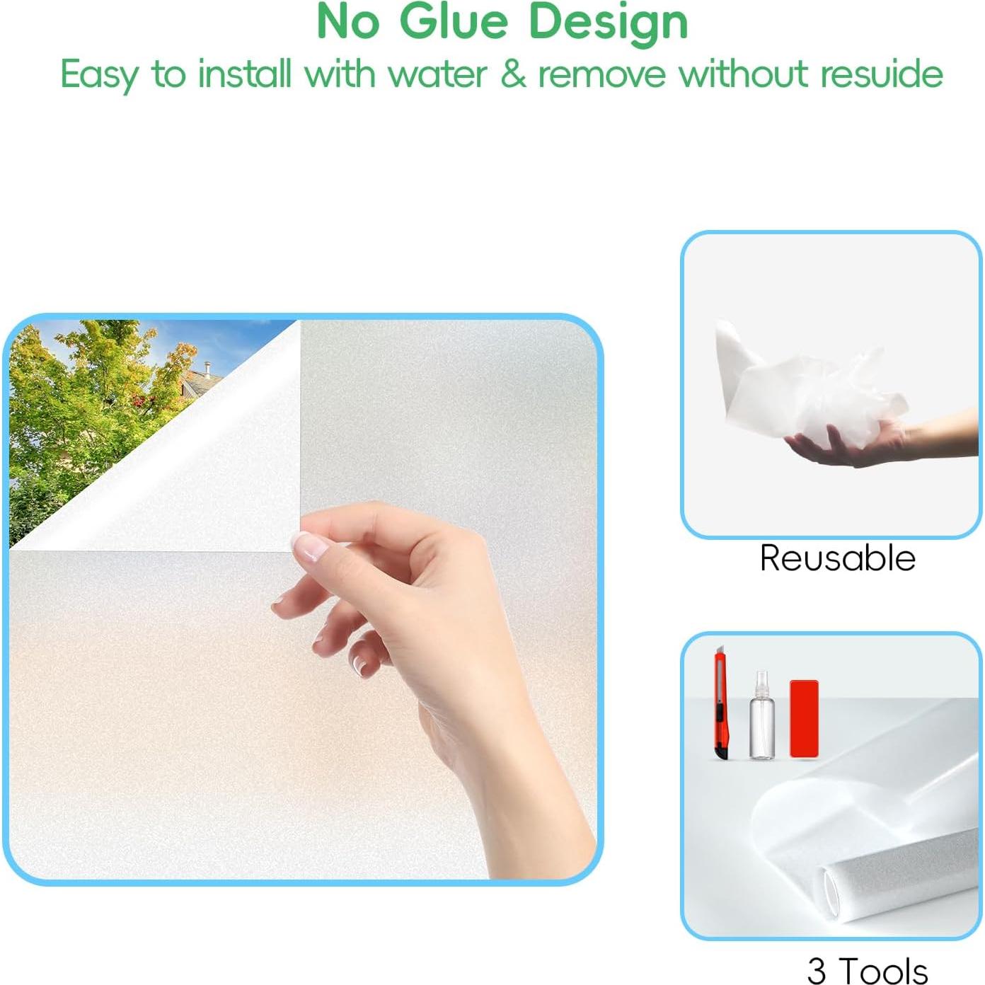 Película de Privacidad para Ventanas Bezavsgnl 44.5x200 cm