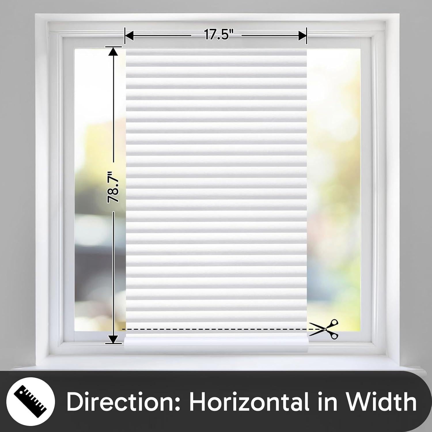 Película de Privacidad para Ventanas rabbitgoo 44.5x199.4cm