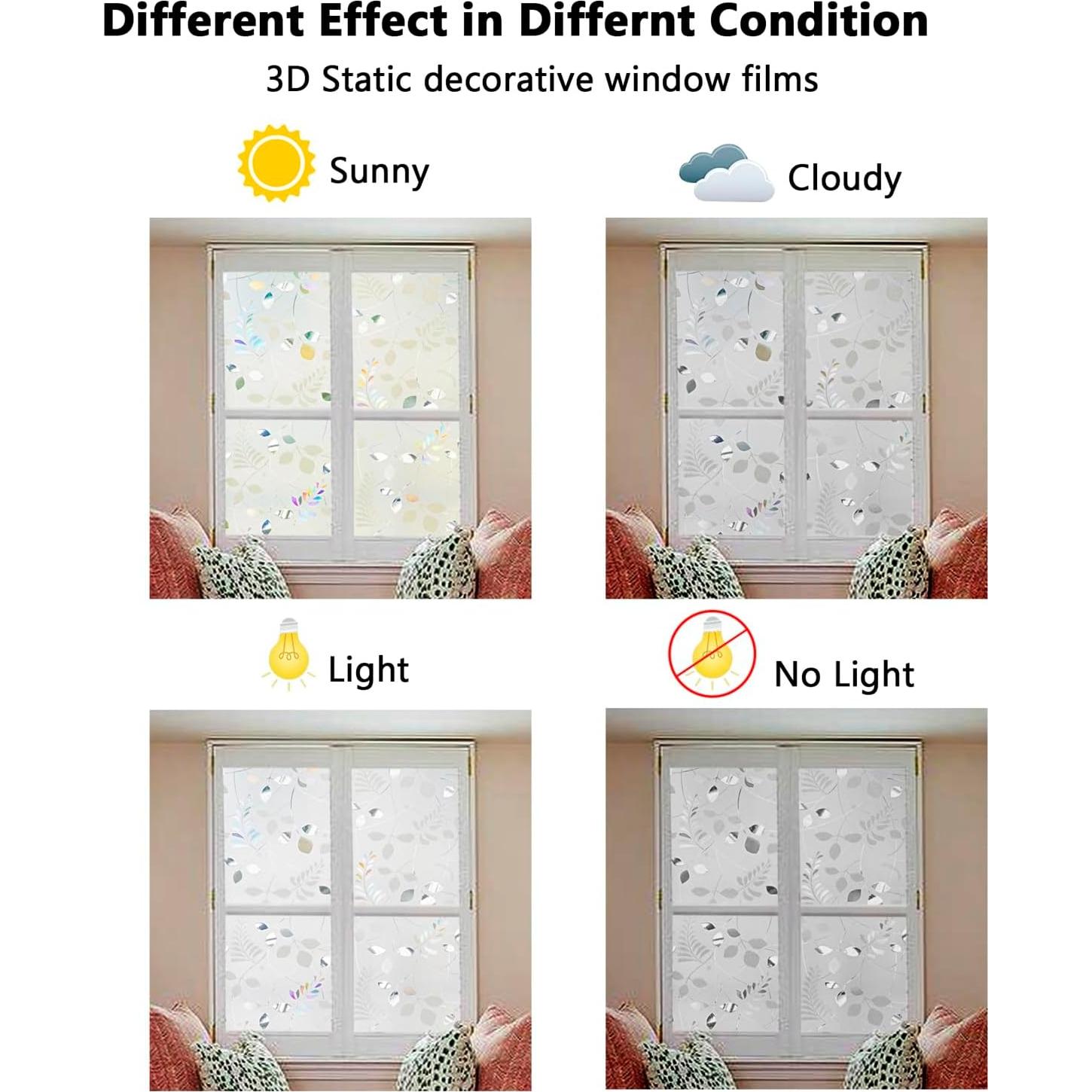 Película de Privacidad LEMON CLOUD 3D Hoja 44.5x199.8 cm