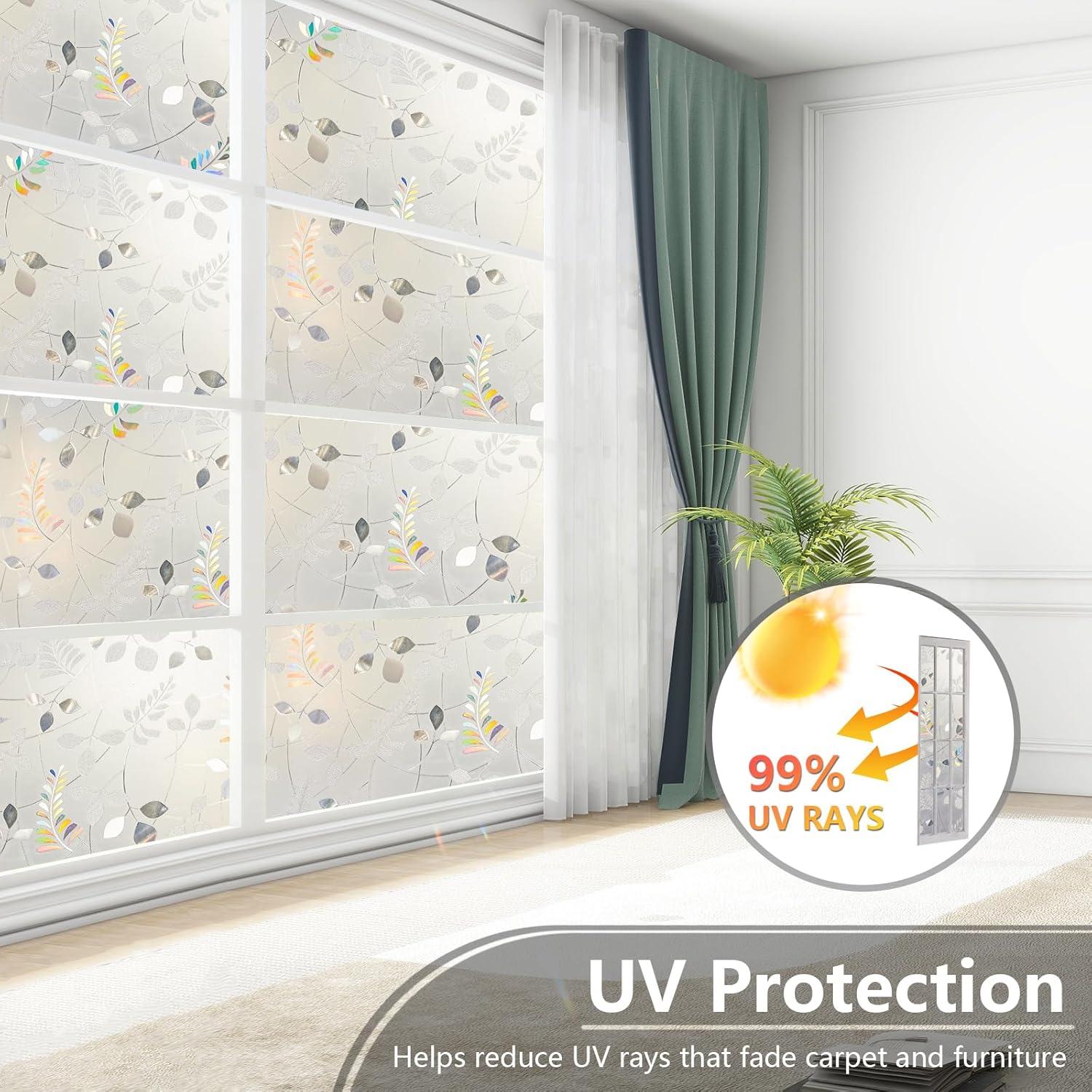 Película de Privacidad LEMON CLOUD 3D Hoja 44.5x199.8 cm