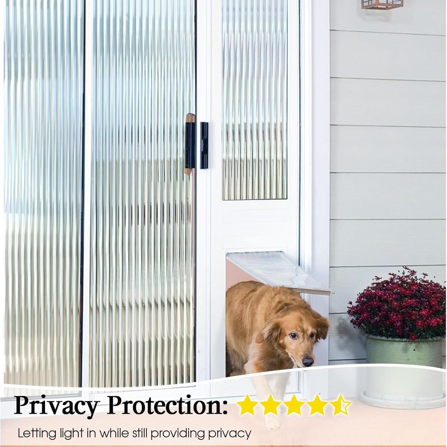 Película de Privacidad Windimiley 3D 44.5x199.9cm Transparente