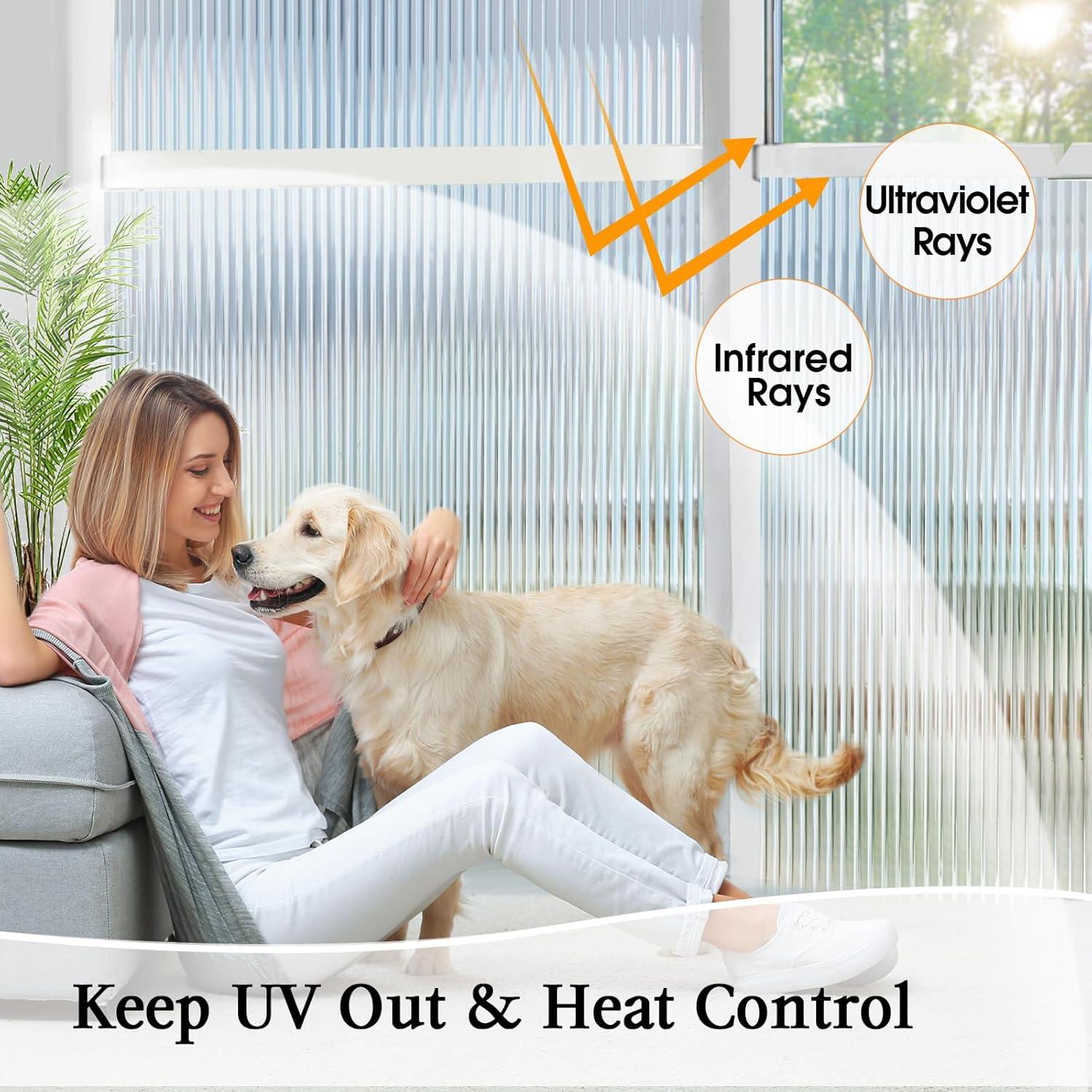 Película de Privacidad Windimiley 3D 44.5x199.9cm Transparente