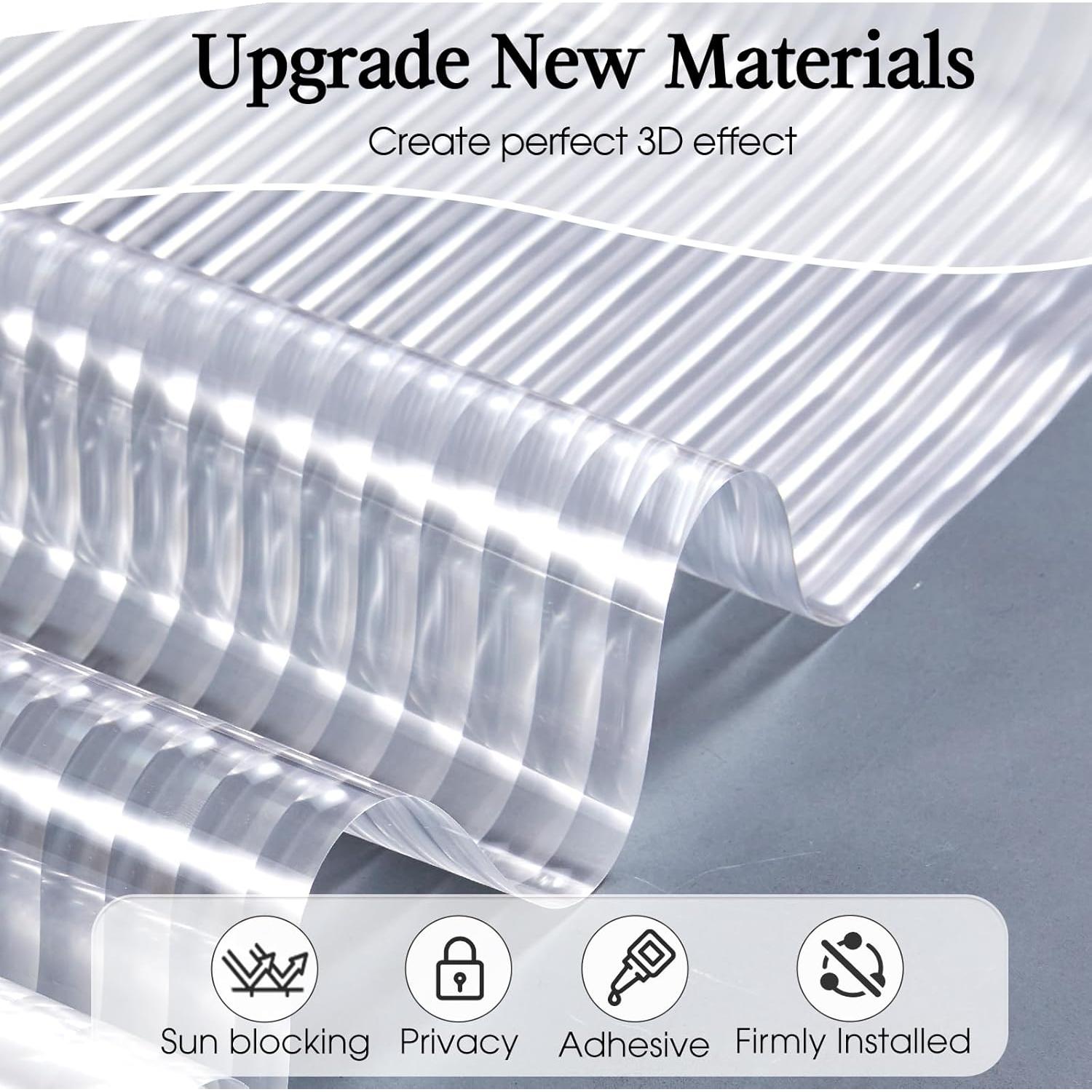 Película de Privacidad Windimiley 3D 44.5x199.9cm Transparente