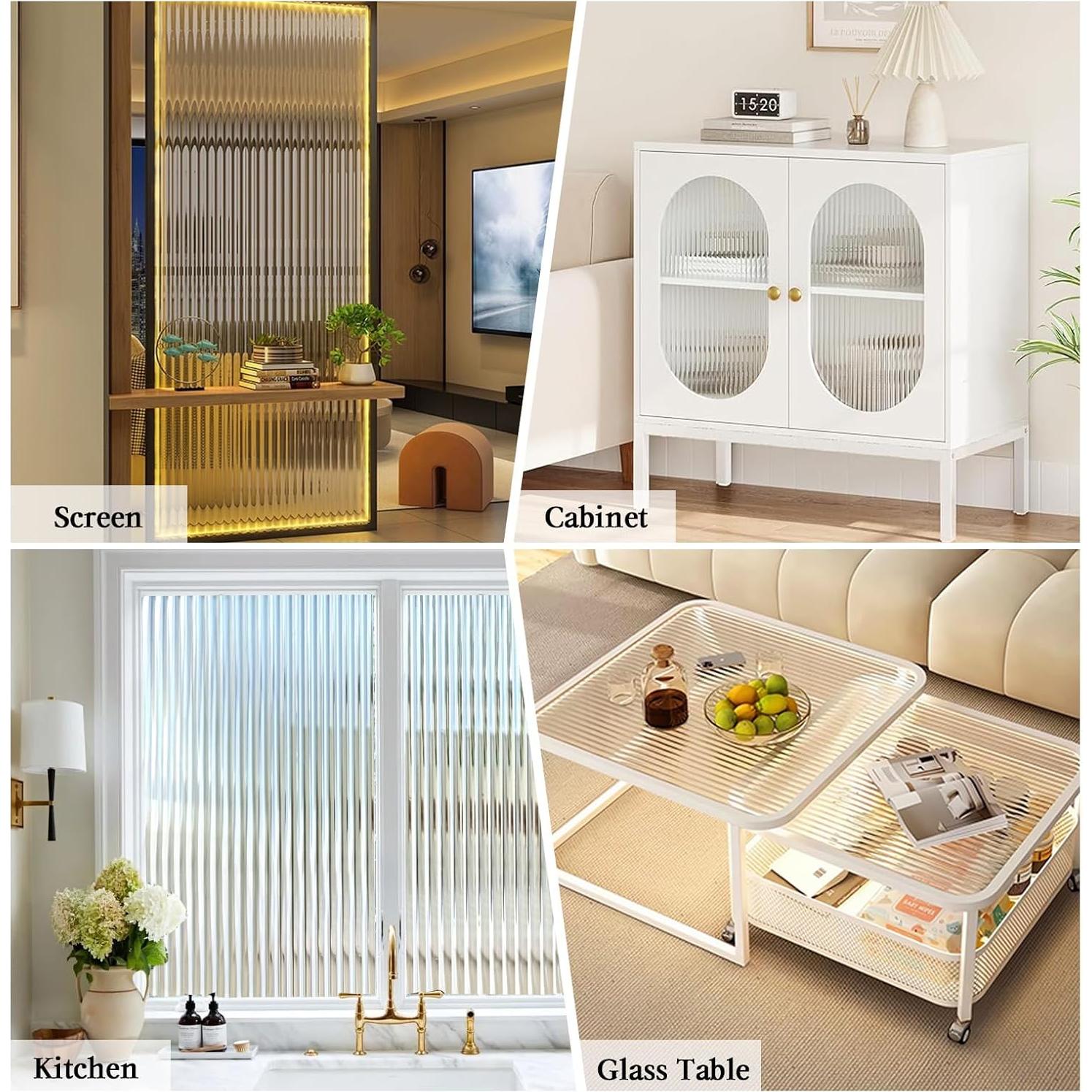 Película de Privacidad Windimiley 3D 44.5x199.9cm Transparente