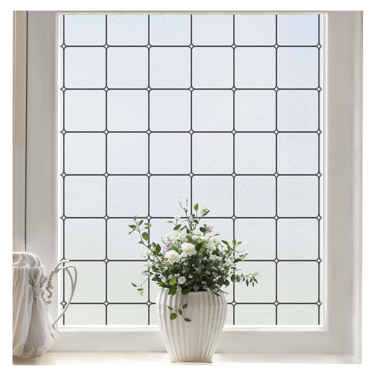 Película de Privacidad Windimiley 44.5x198.1 cm Vinilo Esmerilado