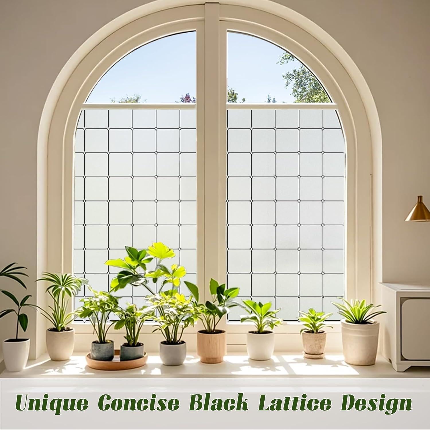 Película de Privacidad Windimiley 44.5x198.1 cm Vinilo Esmerilado