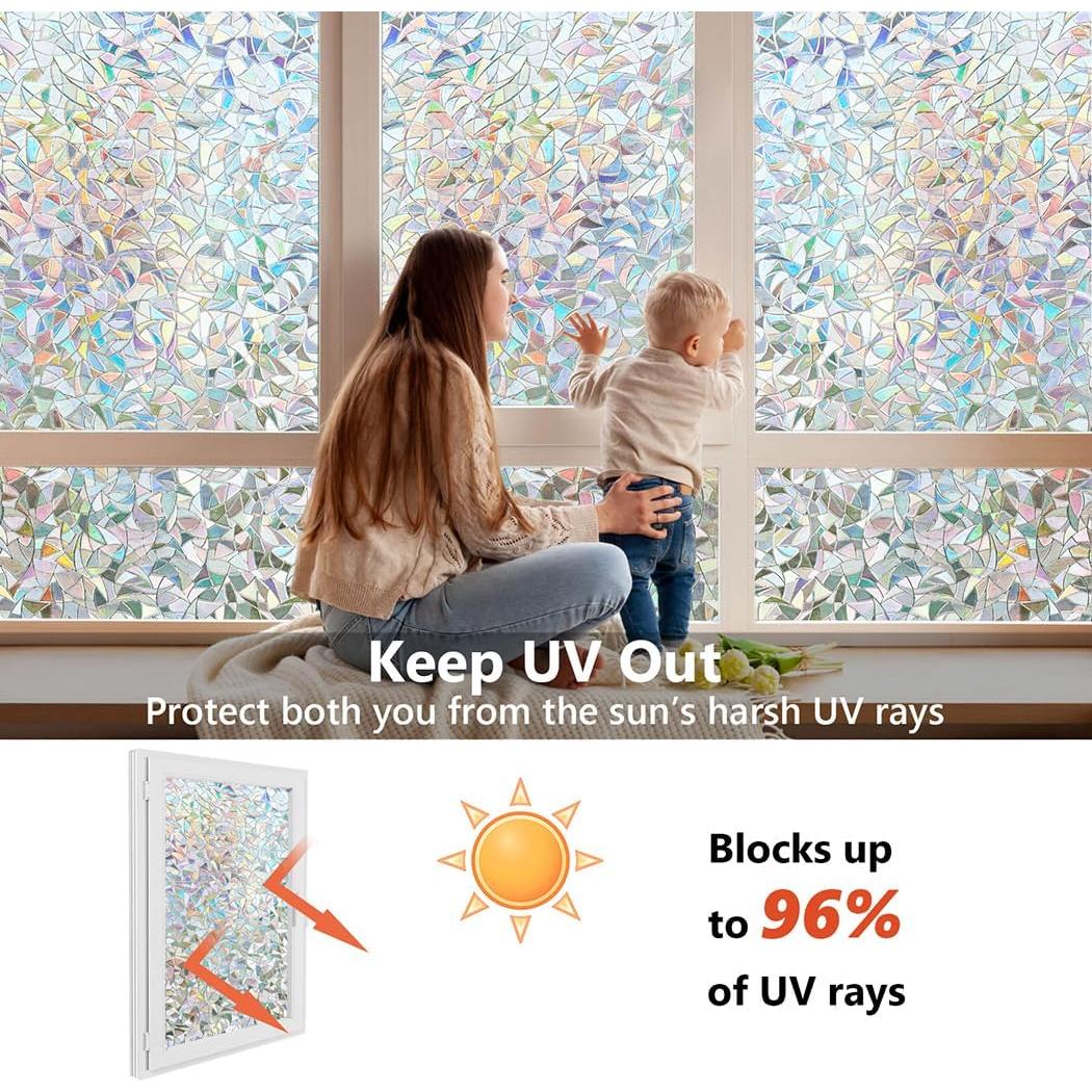 Película de Privacidad para Ventanas Donox Arcoíris 44.5x199.8cm