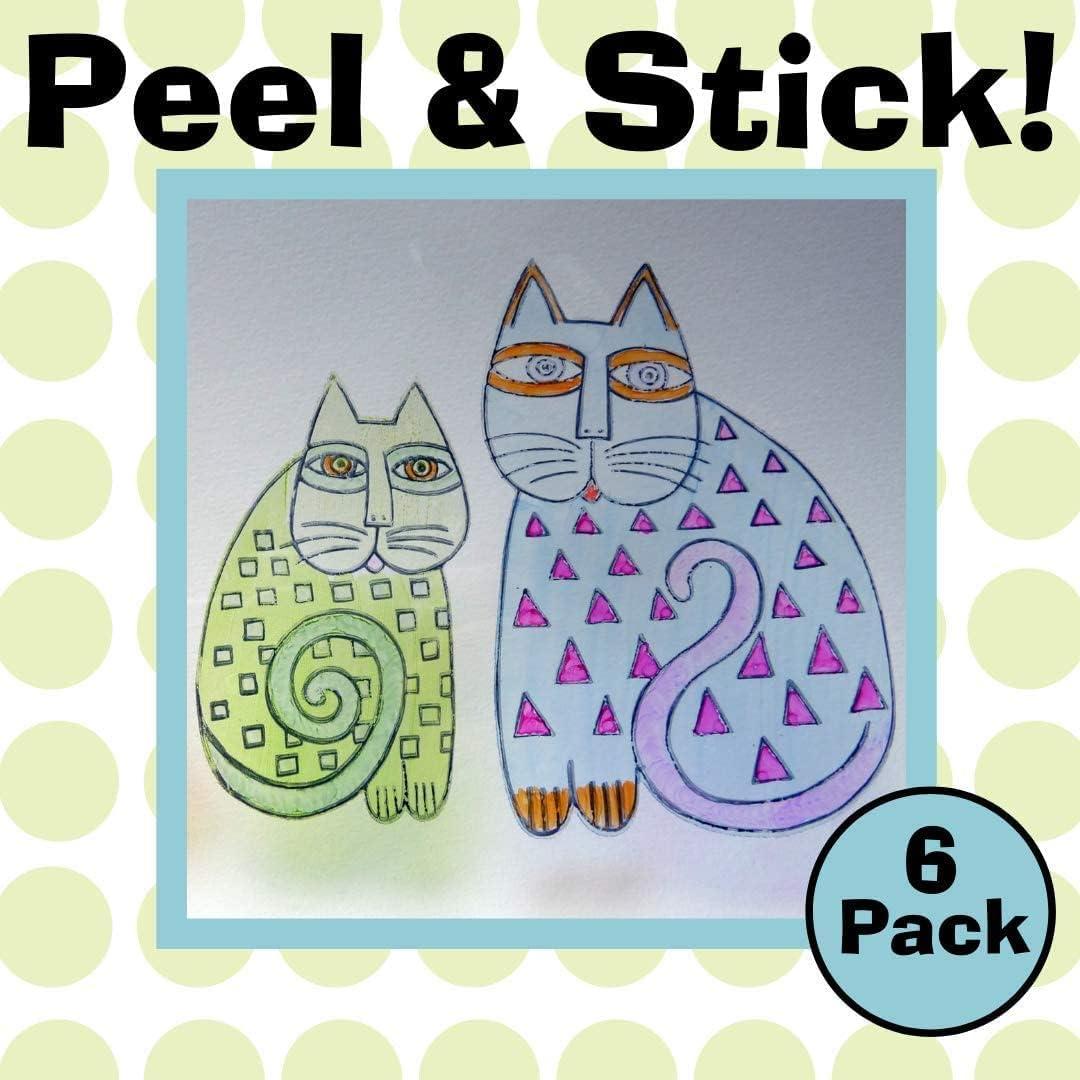 Película Cling Transparente Grafix 22.86x30.48 cm, Paquete de 6