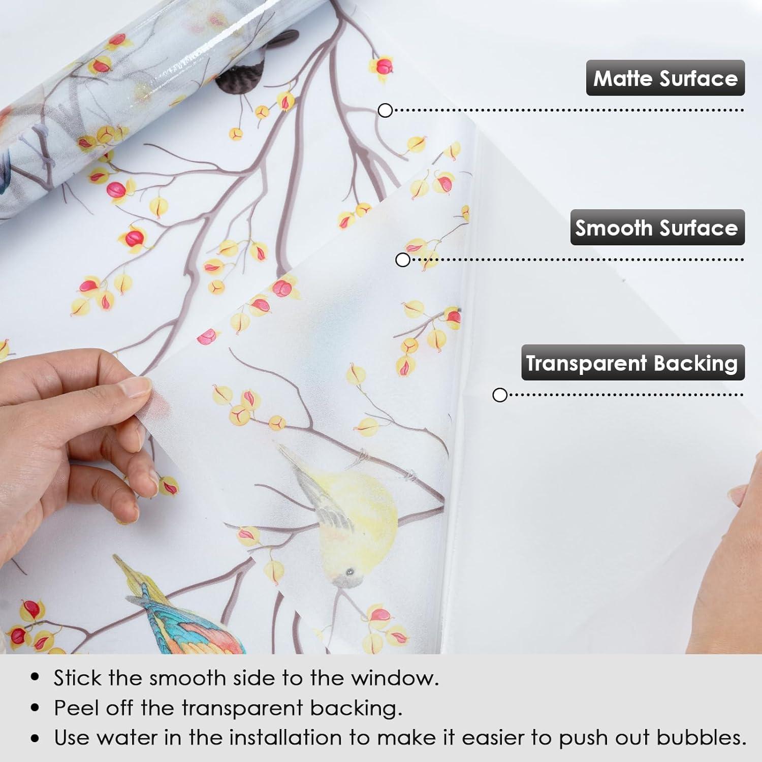 Película de Privacidad DKTIE 45x200 cm Vinilo Esmerilado