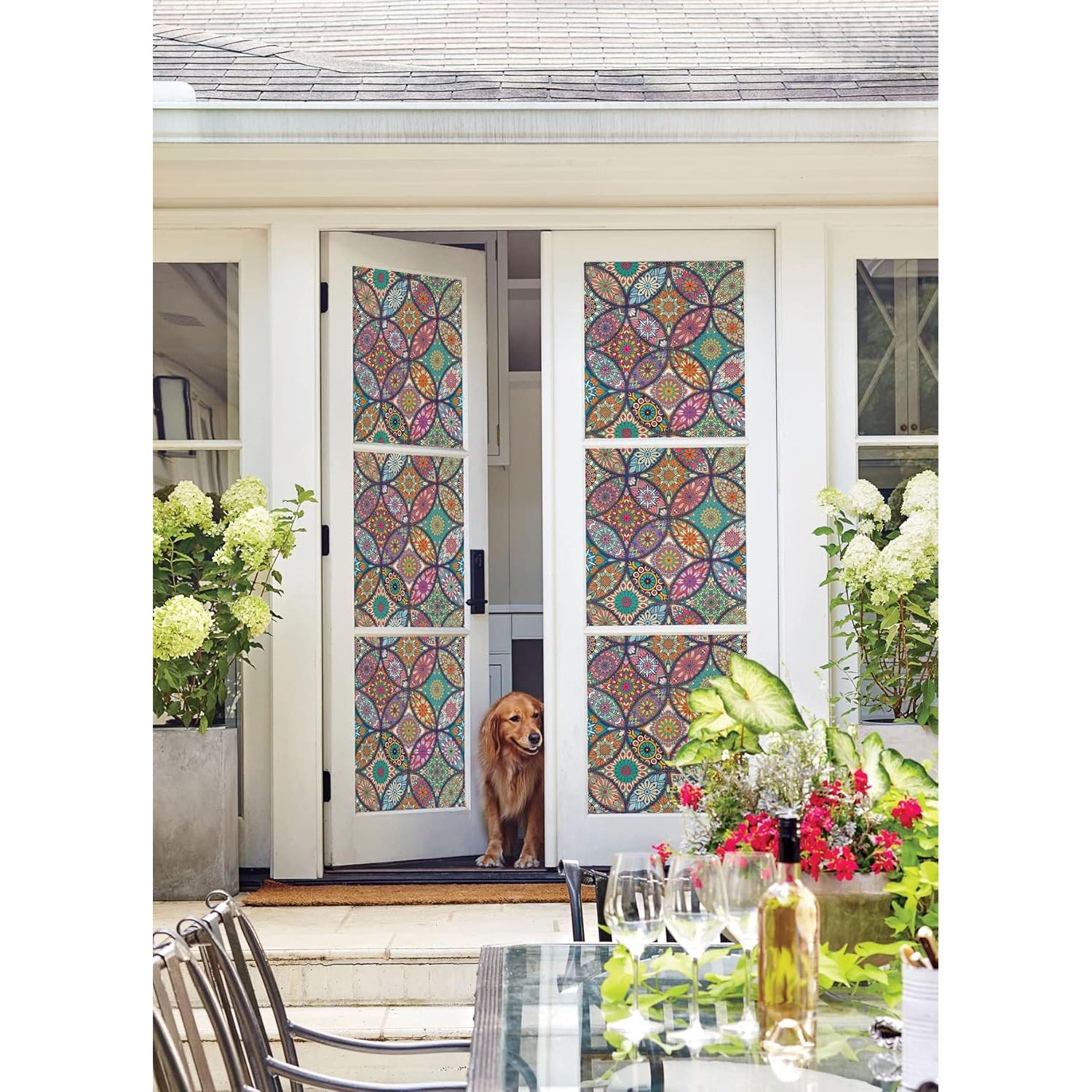 Película de Privacidad JiffDiff 300x44cm Vinilo Multicolor