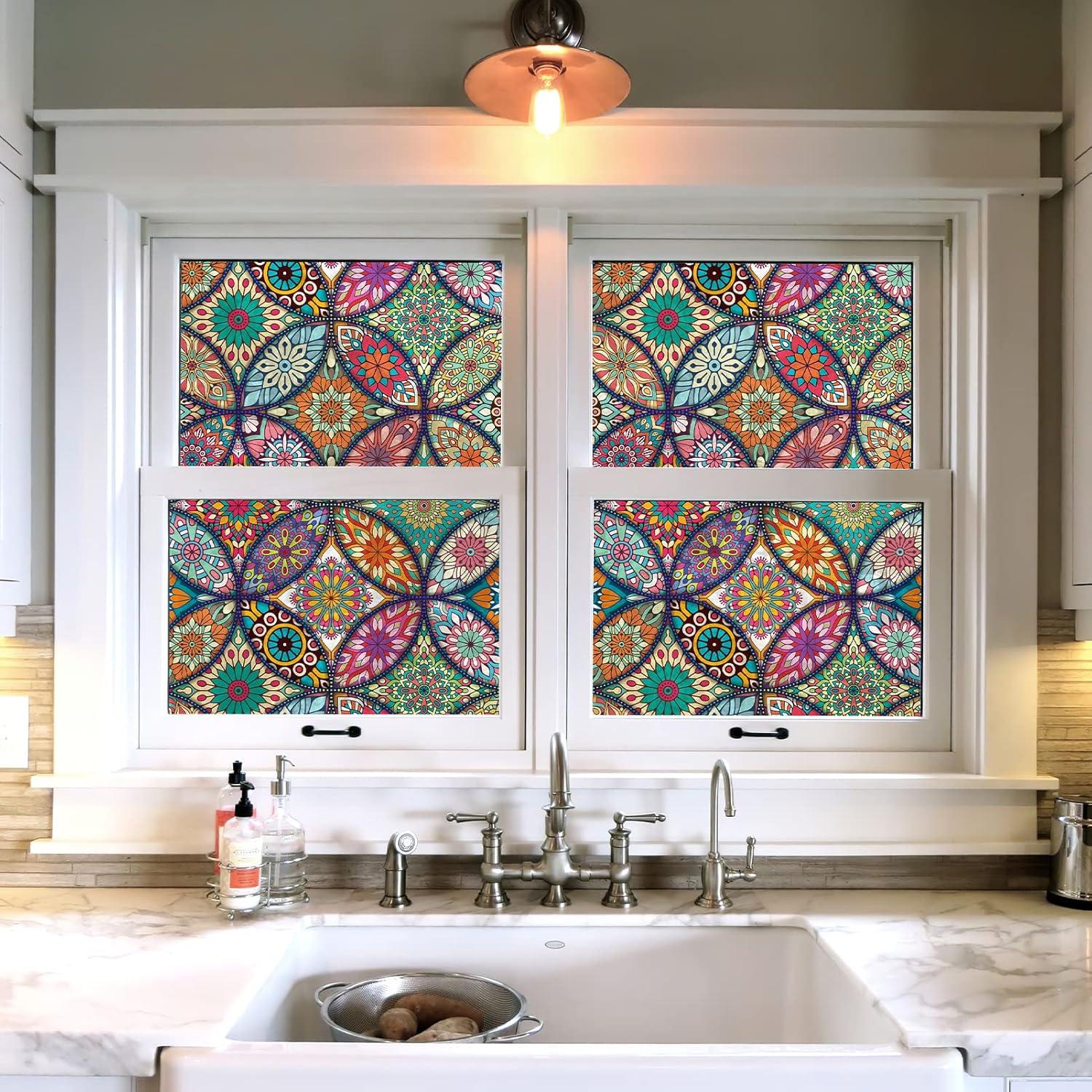 Película de Privacidad JiffDiff 300x44cm Vinilo Multicolor