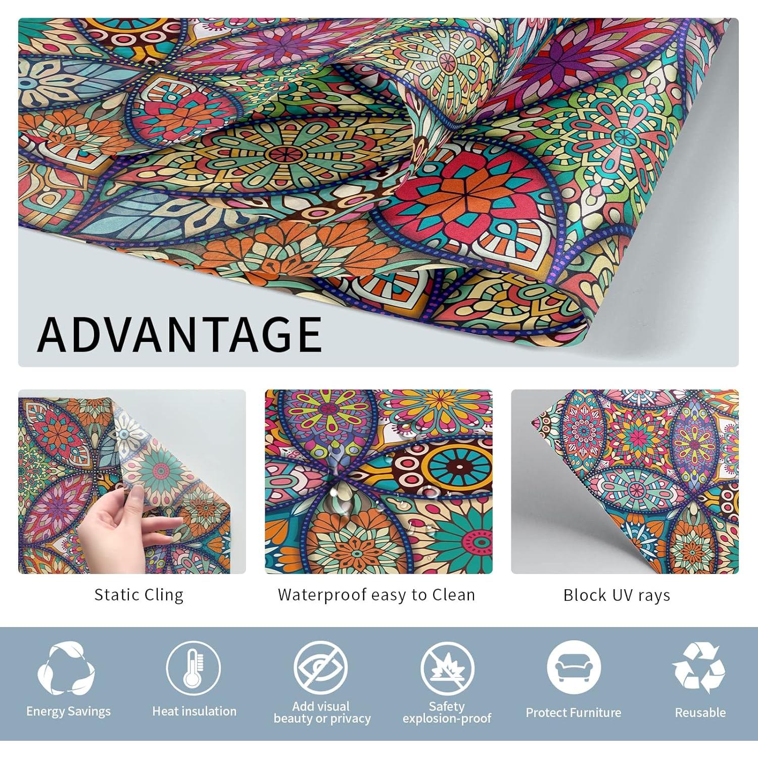 Película de Privacidad JiffDiff 300x44cm Vinilo Multicolor