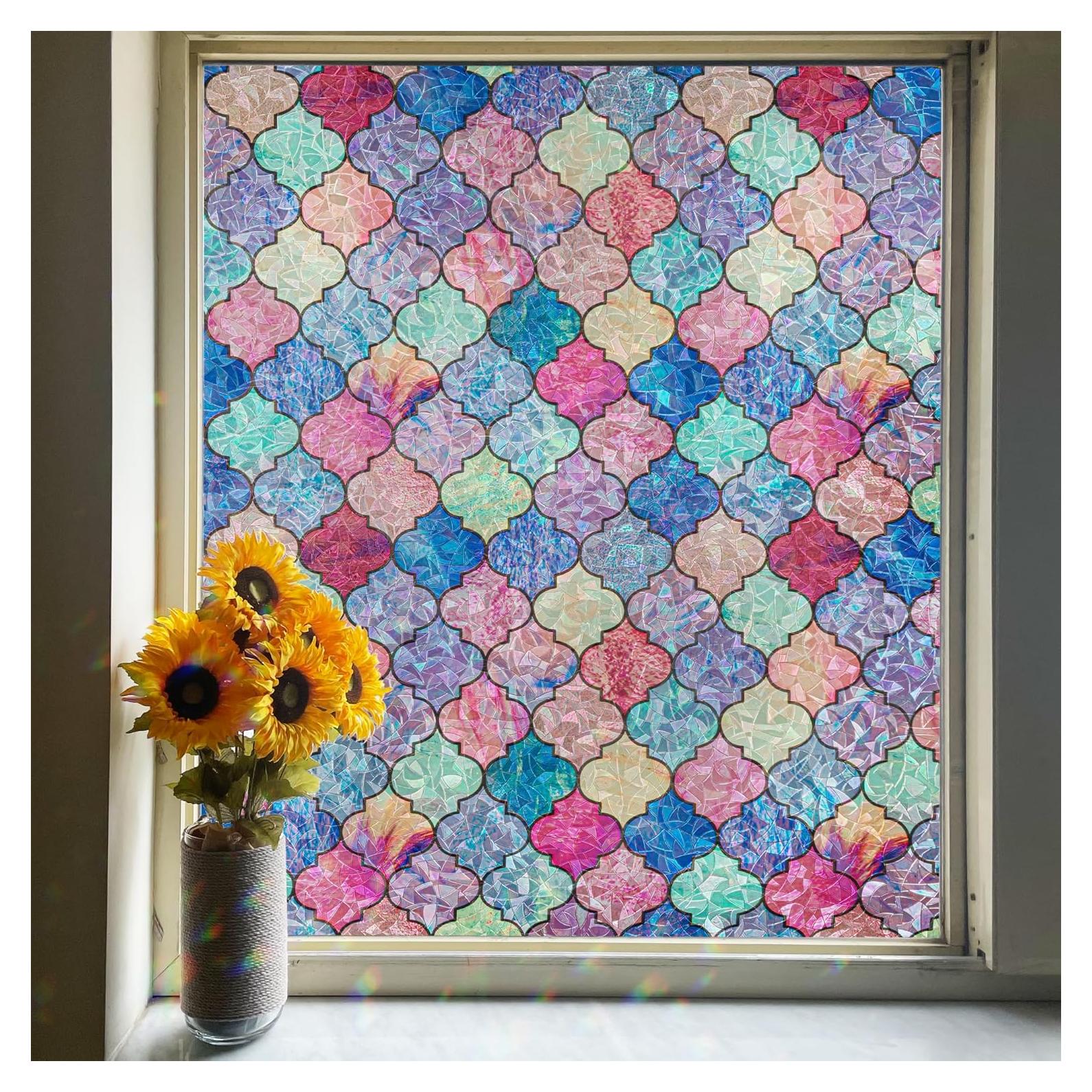 Película de Ventana Arcoíris FEOMOS 43.9x199.8 cm Sin Pegamento