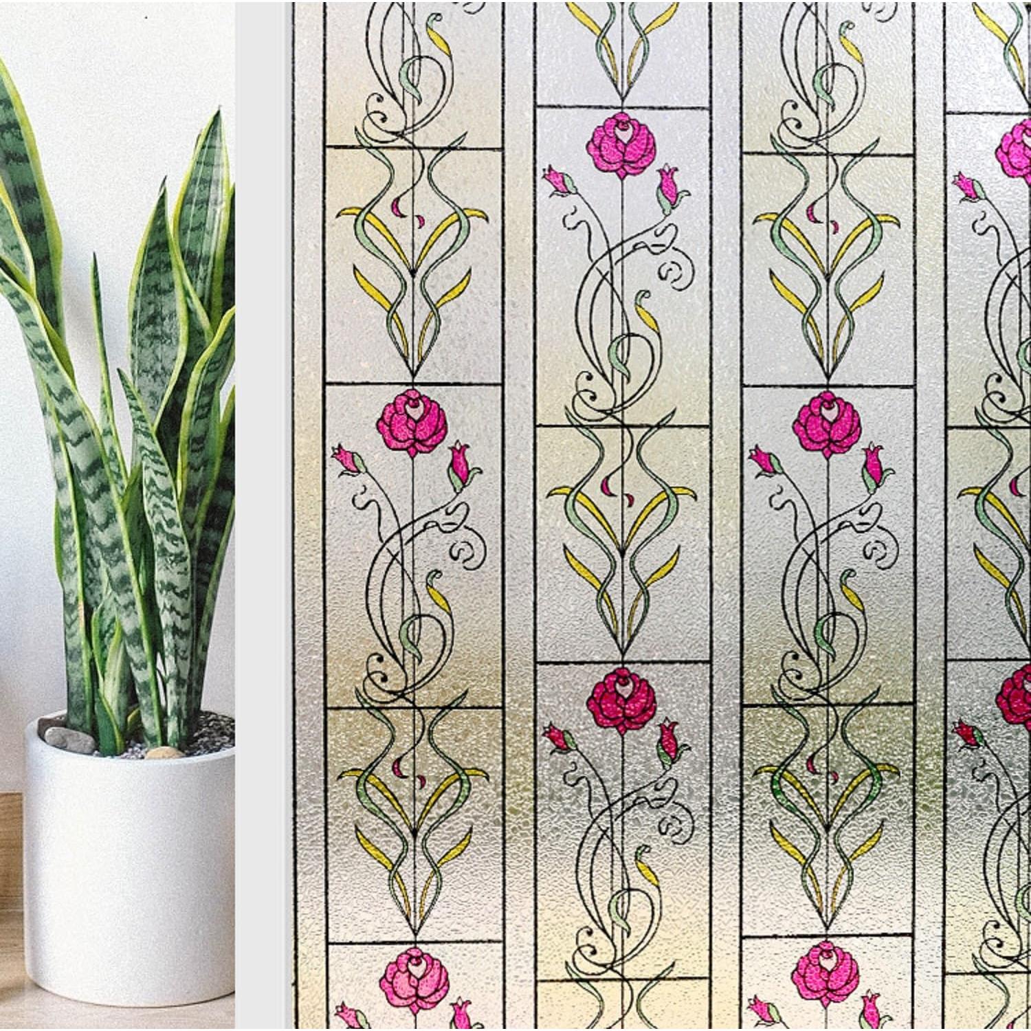 Película de Privacidad KESPEN Rosa 44.5x198.1 cm Anti-UV