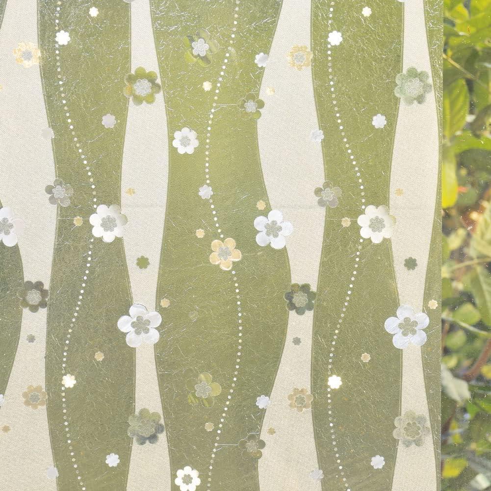 Película de Privacidad Estática Mikomer 44.5x200 cm Flores