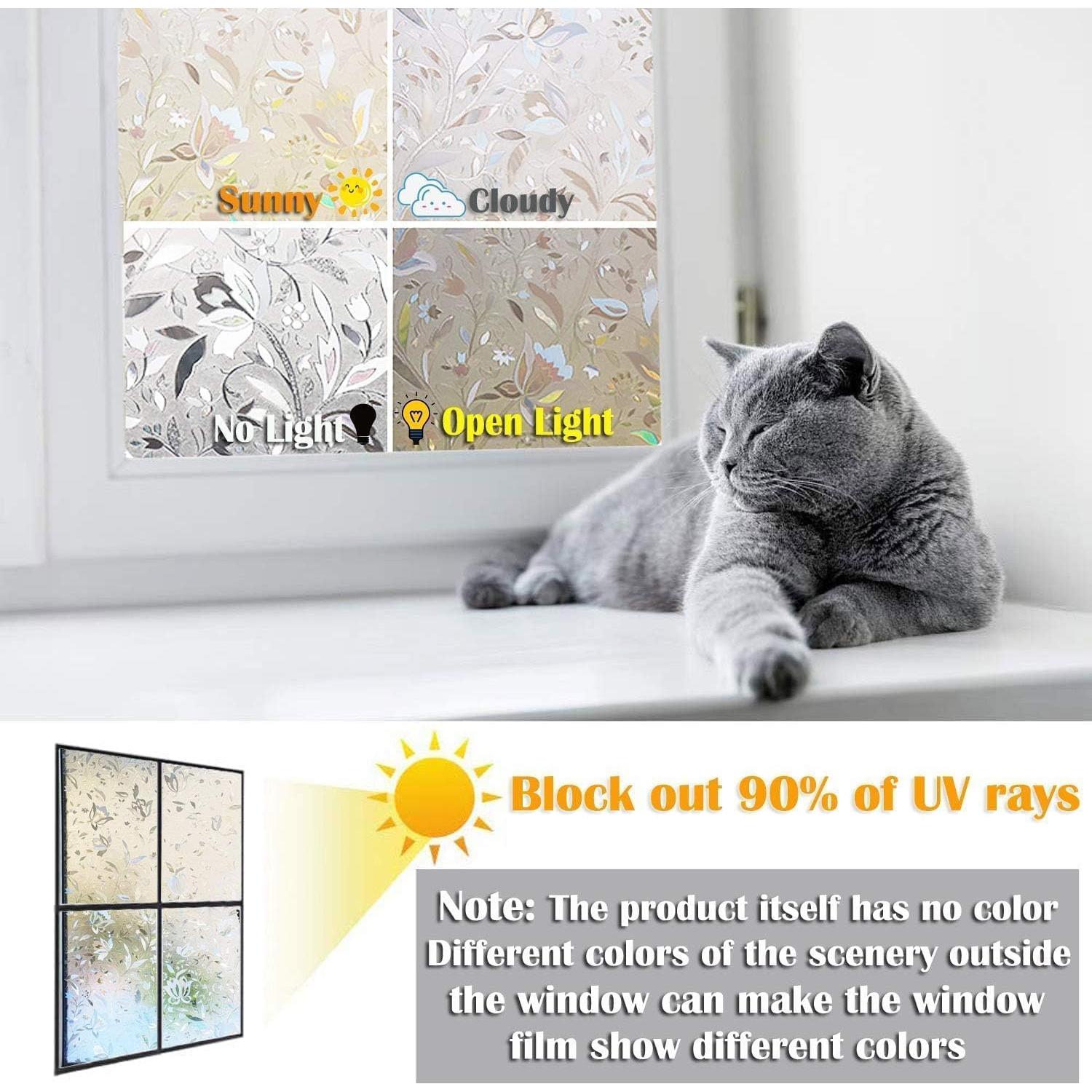 Película de Privacidad para Ventanas Bloss Hibisco 44.9x199.8cm