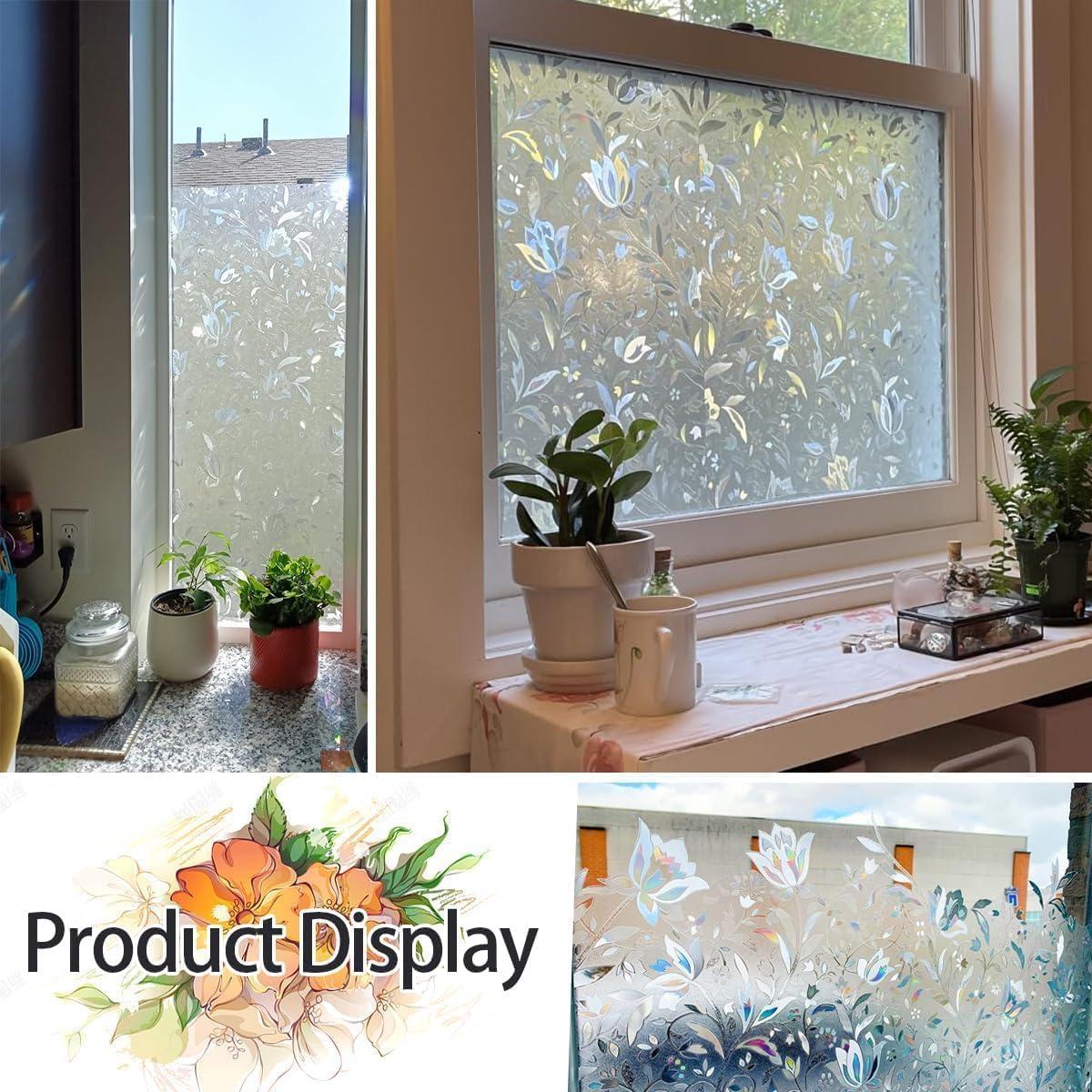 Película de Privacidad para Ventanas Bloss Hibisco 44.9x199.8cm