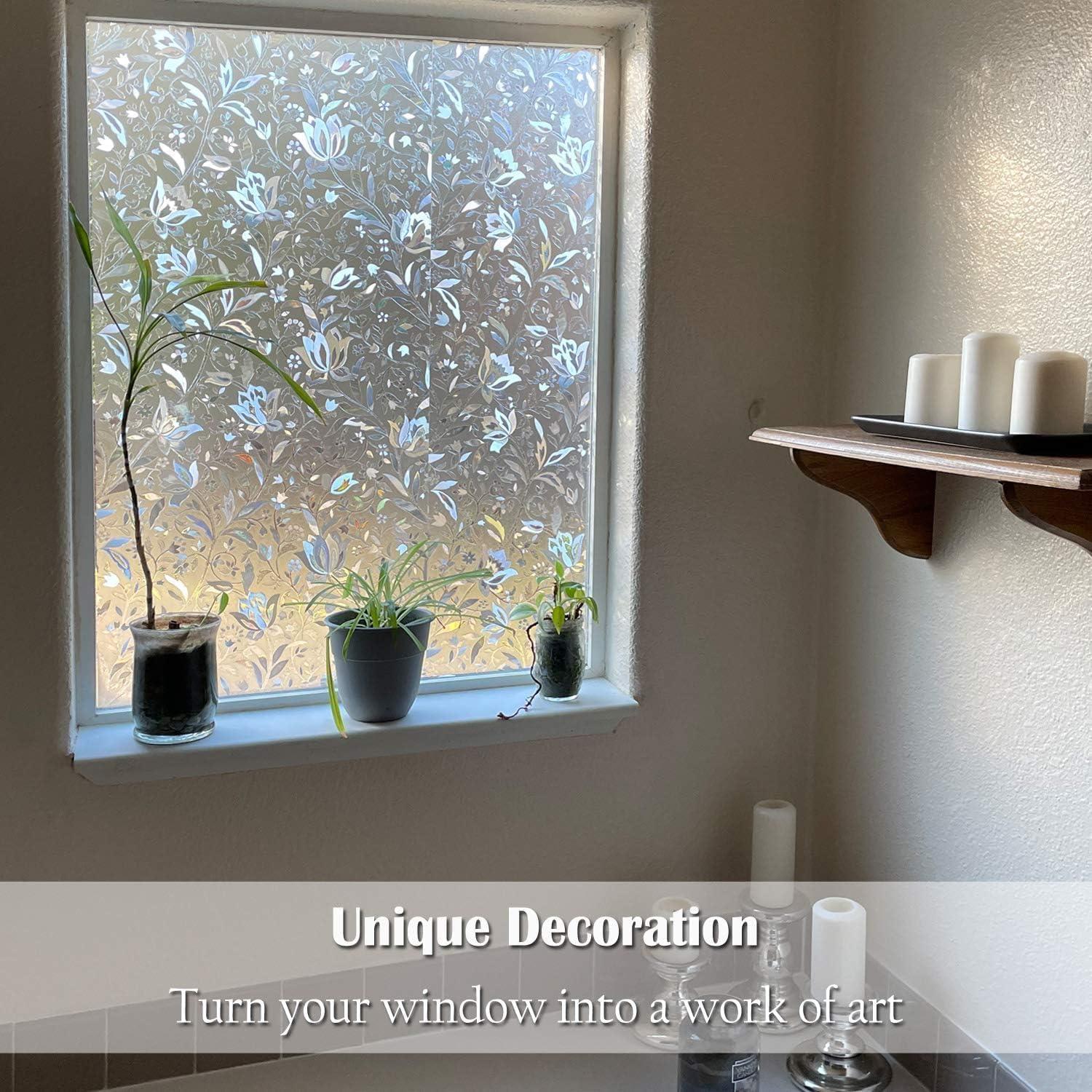 Película de Privacidad para Ventanas Bloss Hibisco 44.9x199.8cm