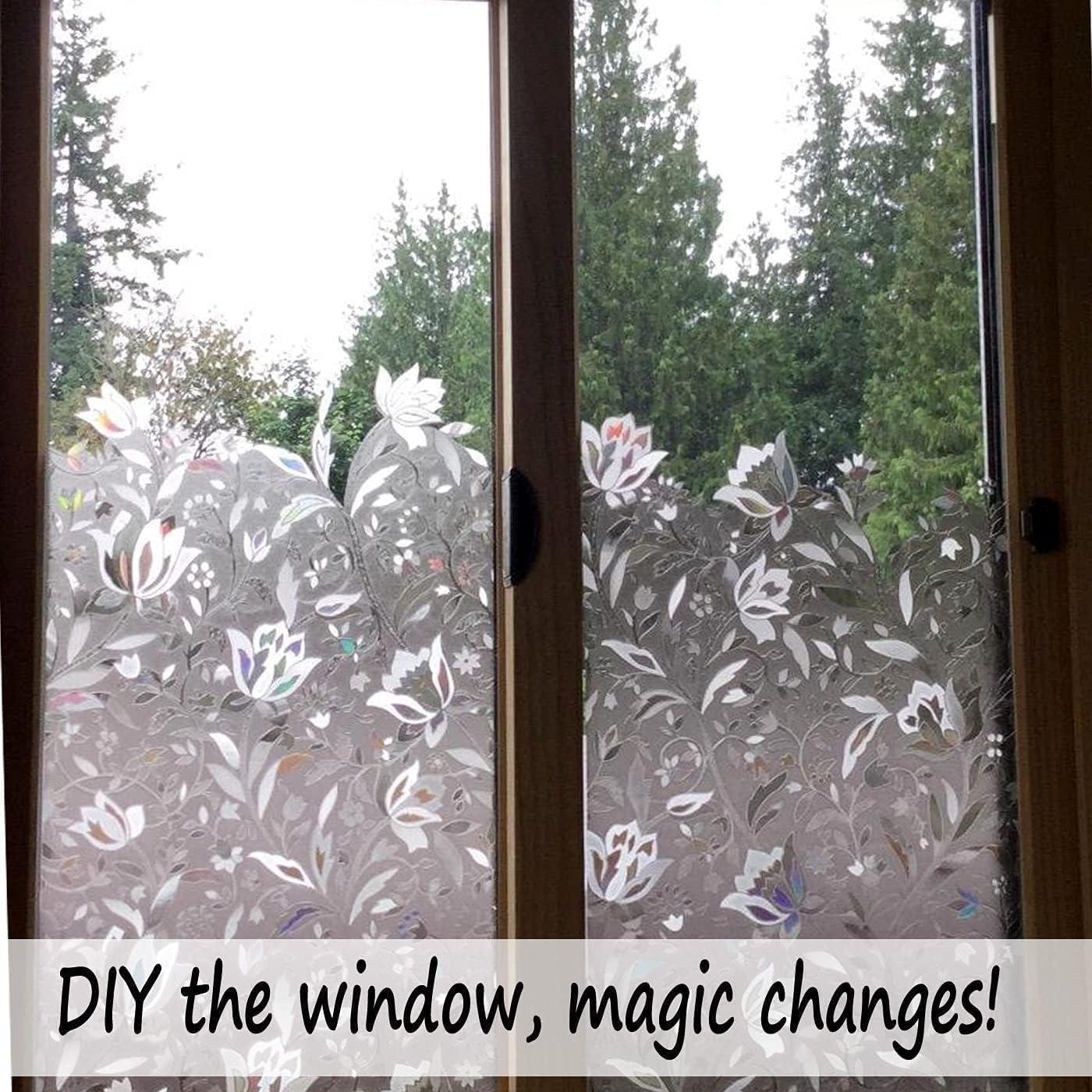 Película de Privacidad para Ventanas Bloss Hibisco 44.9x199.8cm