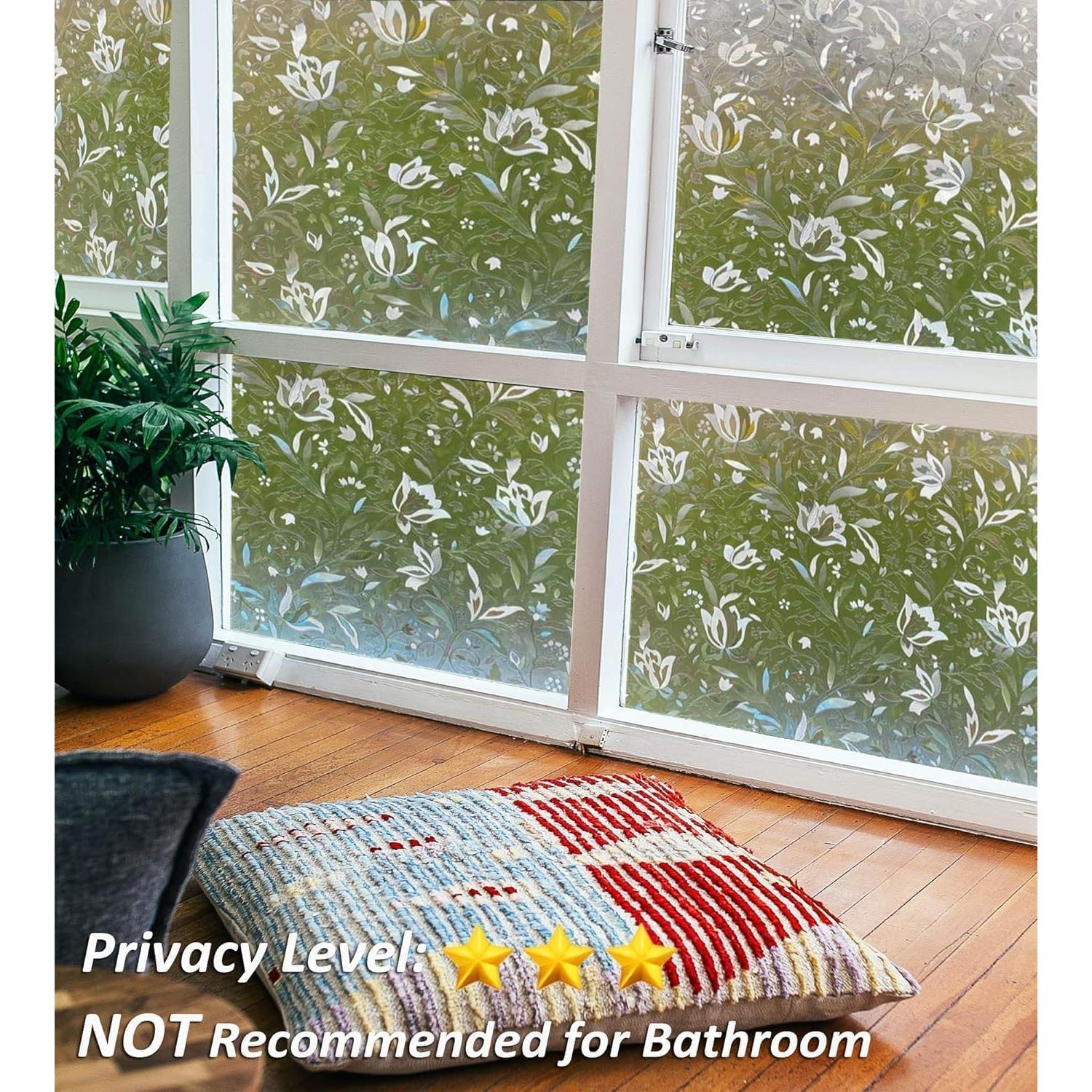 Película de Privacidad para Ventanas Bloss Hibisco 44.9x199.8cm