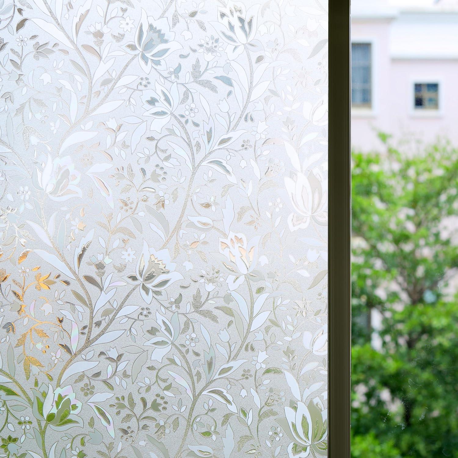 Película de Privacidad para Ventanas Bloss Hibisco 44.9x199.8cm