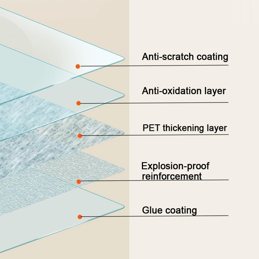 Película de Seguridad para Ventanas MAKIOTEKO 45cm x 2m Transparente