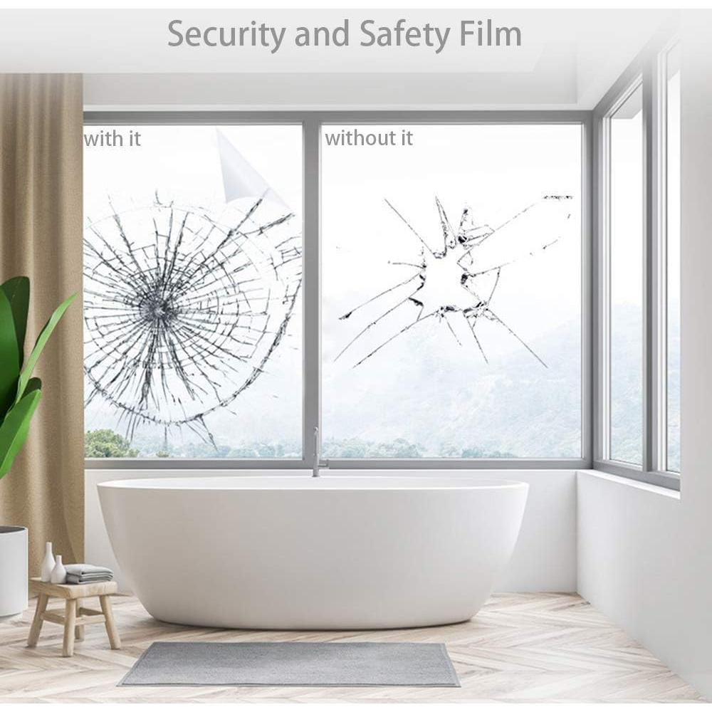 Película de Seguridad para Ventanas MAKIOTEKO 45cm x 2m Transparente