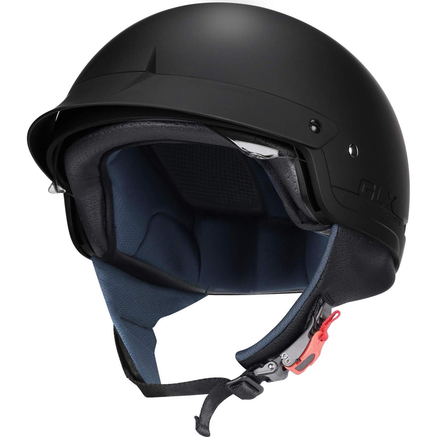 Casco GLX M14 Open Face Negro Mate XL - Aprobado DOT