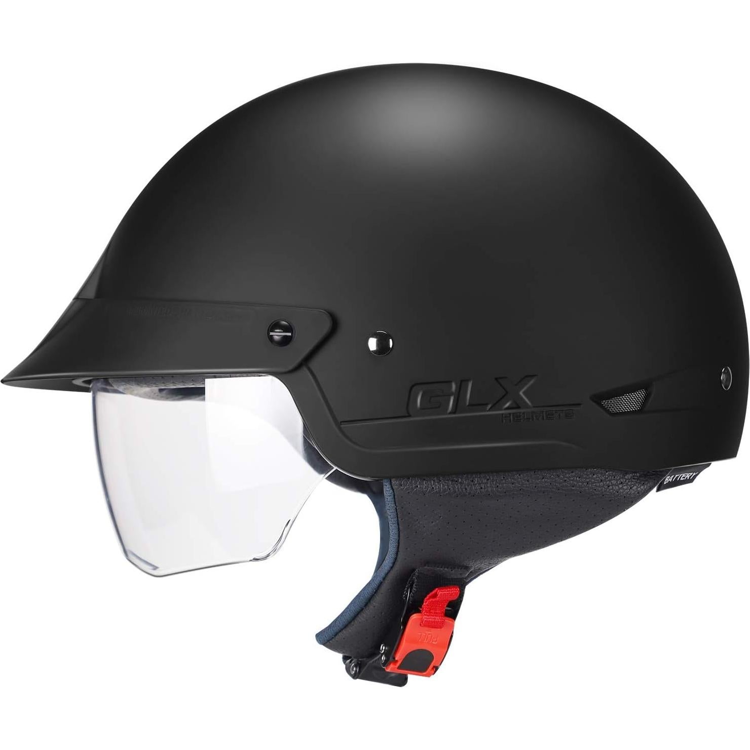 Casco GLX M14 Open Face Negro Mate XL - Aprobado DOT