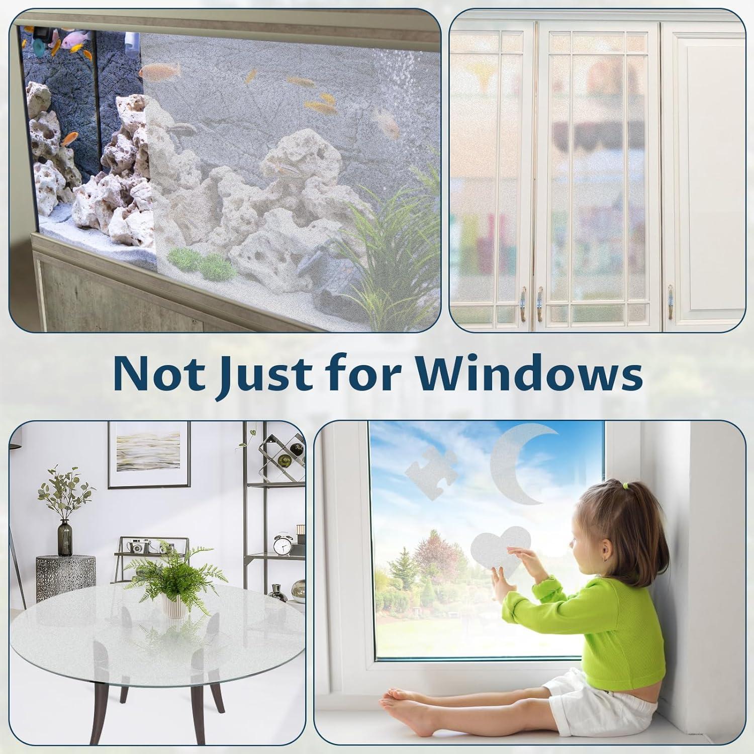 Película de Privacidad Amrules Esmerilada 44.5x199.4cm Reutilizable