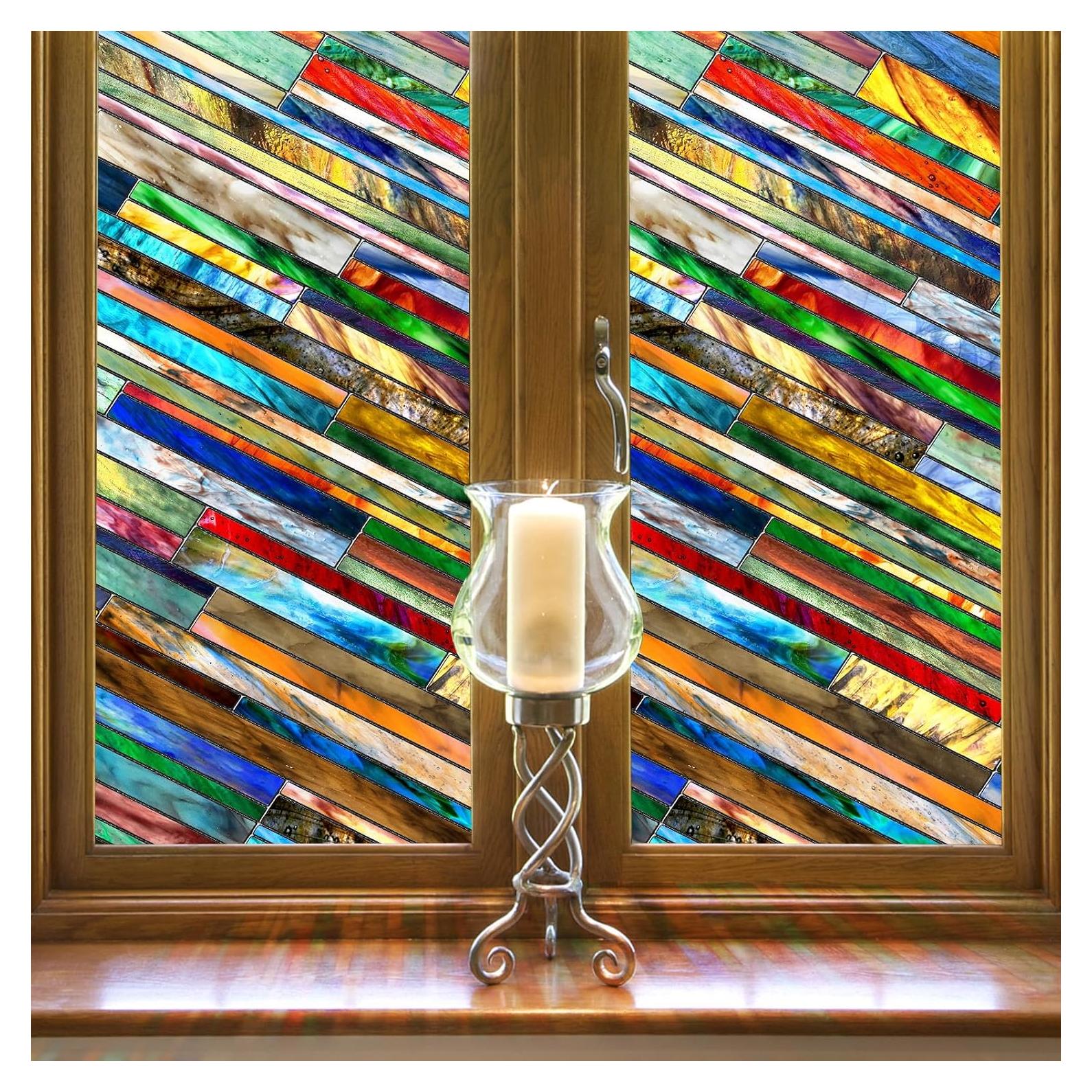 Película Decorativa 3D SUNBABY para Ventanas 100x42.9 cm